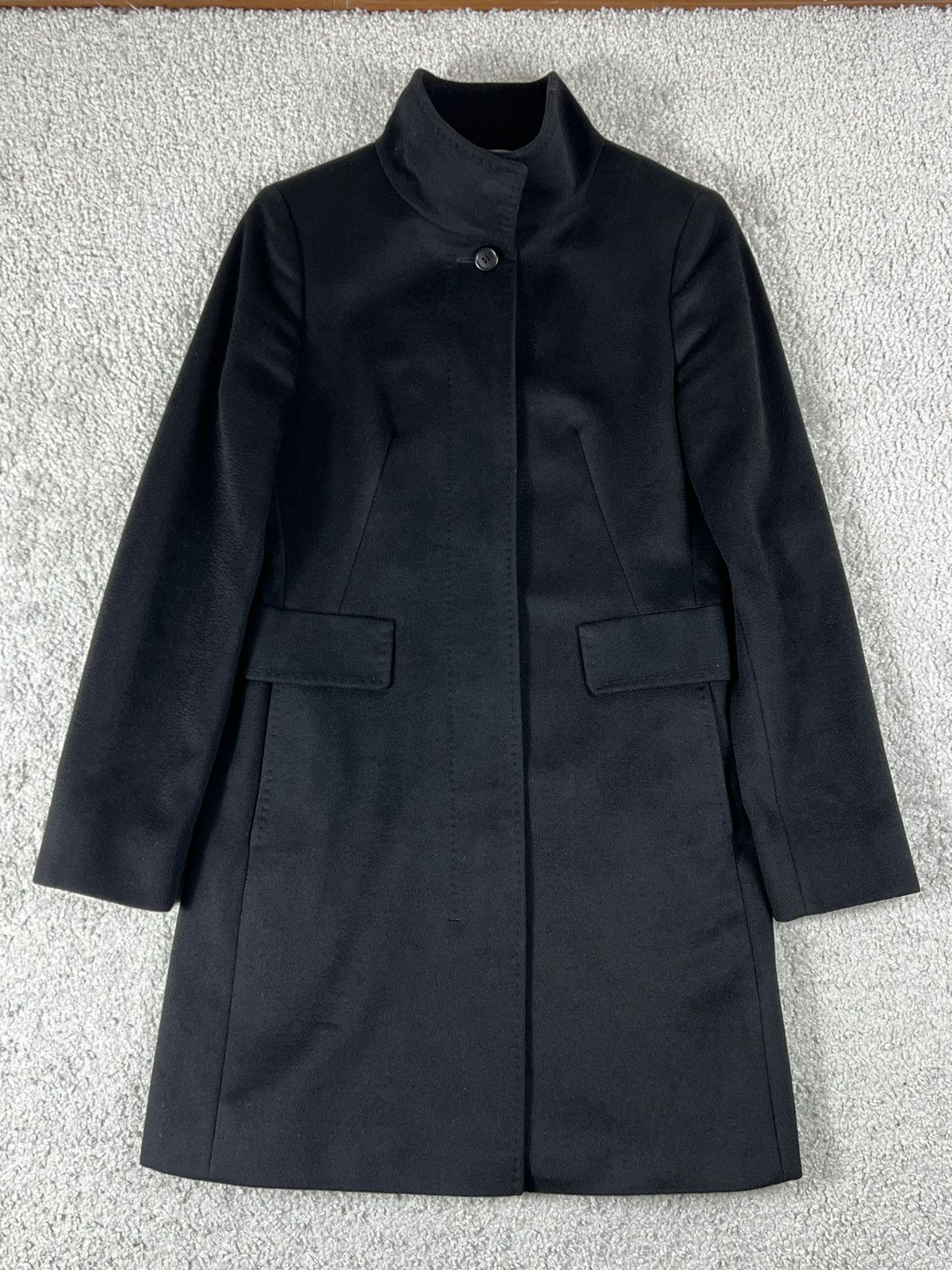 Max Mara Max Mara Black Wool Coat Size IT 38 Size XS / US 0-2 / IT 36-38 - 2 Thumbnail