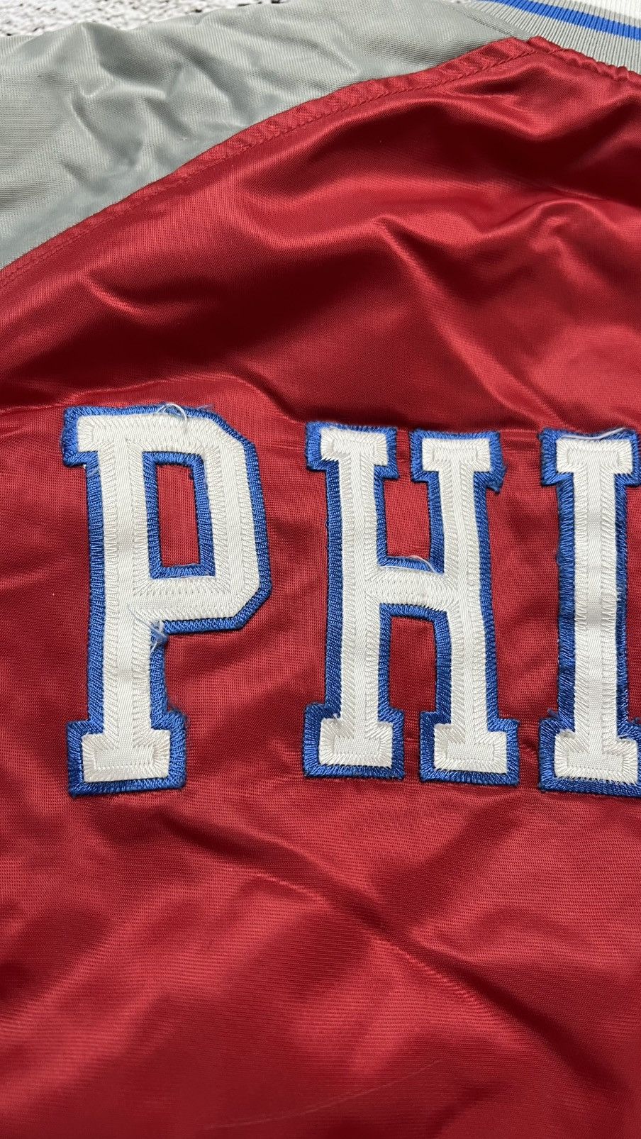 Champion Early 00’s Philadelphia 76ers sixers champion bomber jacket Size US L / EU 52-54 / 3 - 17 Thumbnail