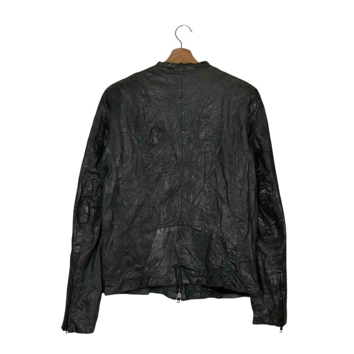 Vera Pelle 🔥CROPPED LEATHER BIKER JACKET BONDAGE SALVATORE SANTORA Size US S / EU 44-46 / 1 - 10 Thumbnail