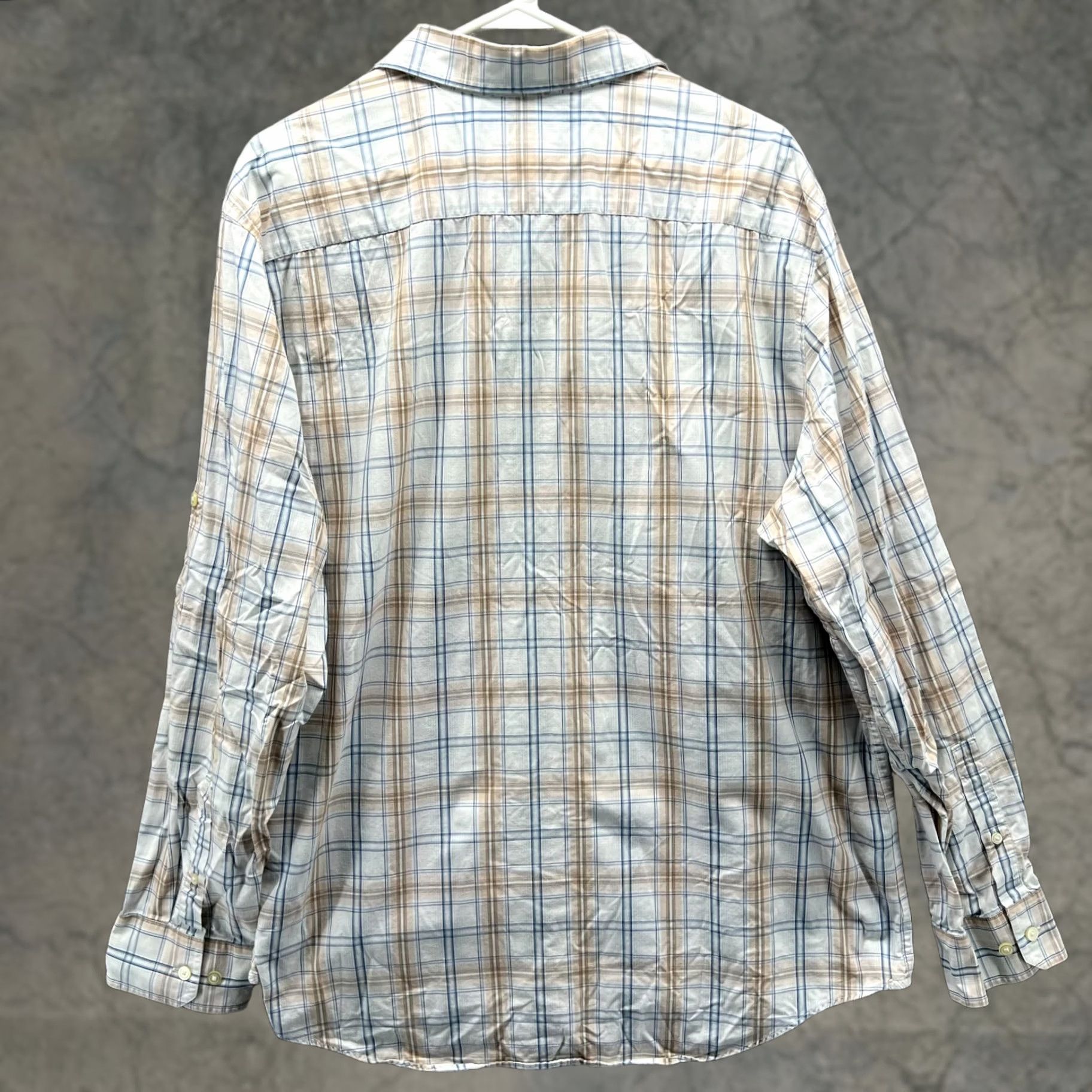 Banana Republic VINTAGE? No. Banana Republic Shirt Mens XL White Blue Button Down Preppy Plaid Classic Size US XL / EU 56 / 4 - 1 Thumbnail