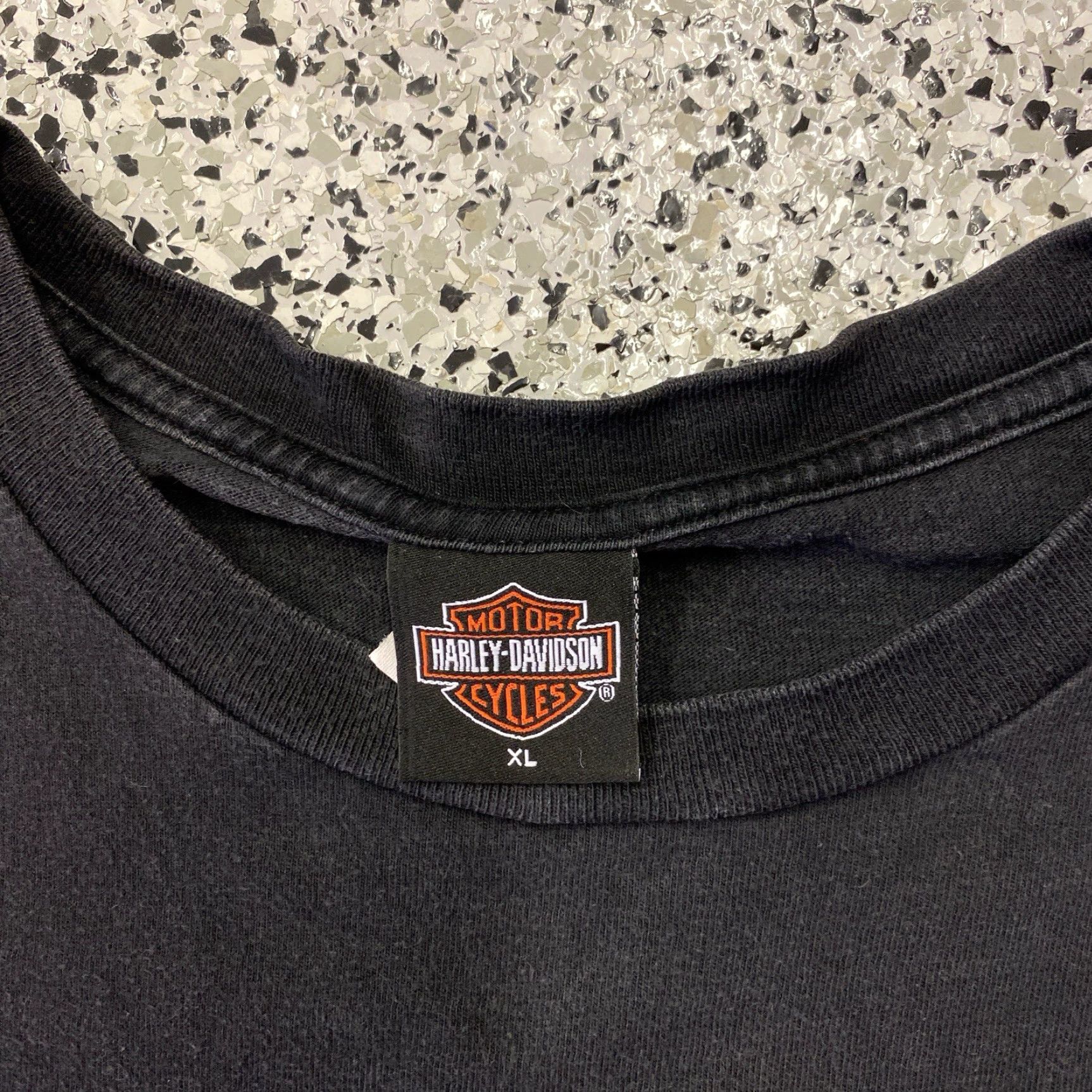 Harley Davidson VINTAGE Harley-Davidson T Shirt Adult XL Black Billings Montana Bear Motorcycle Graphic Print Double-Sided Cotton Knit Crew Neck Short Sleeve Men Size US XL / EU 56 / 4 - 2 Thumbnail