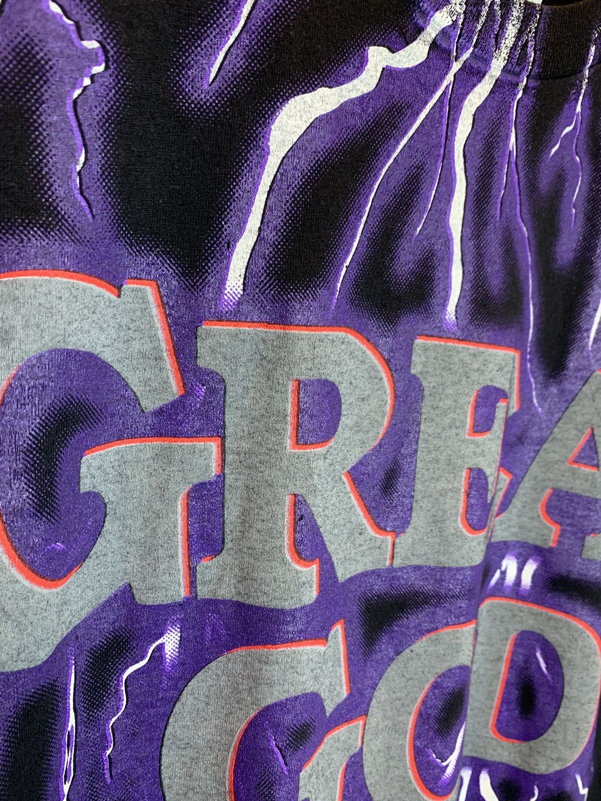 Vintage *RARE* Vintage GREAT GOD Jesus Christ AOP Thunder Art Shirt Size US M / EU 48-50 / 2 - 7 Thumbnail