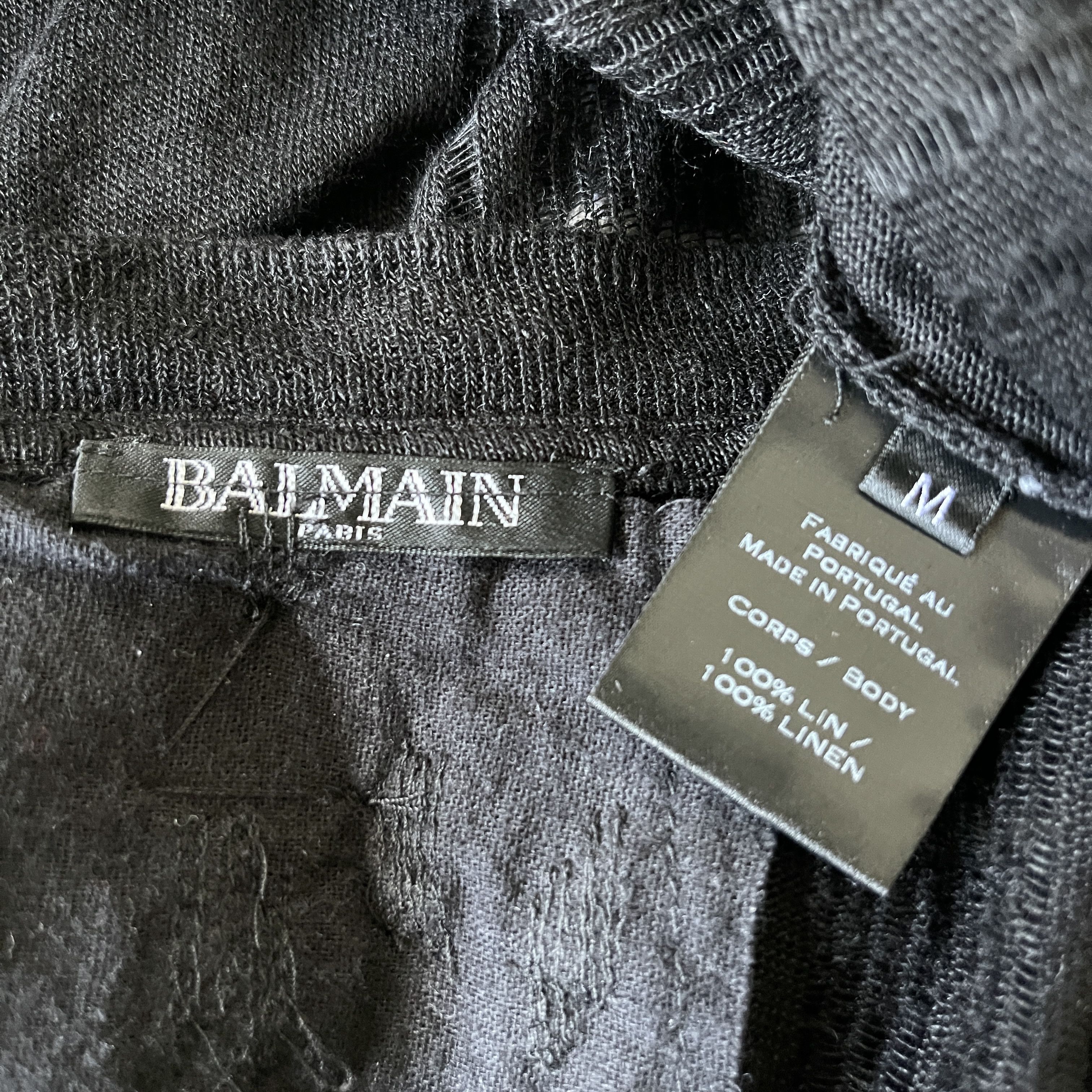 Balmain BALMAIN Linen T-Shit Dress size M Size M / US 6-8 / IT 42-44 - 8 Thumbnail