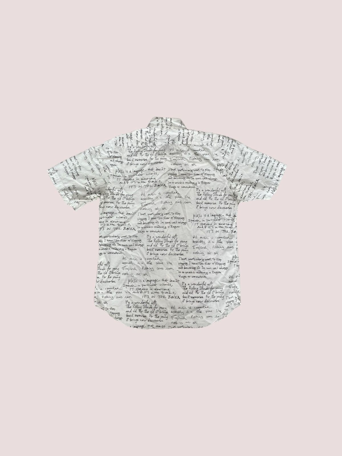 Comme des Garcons Homme Plus × The Rolling Stones CDG Homme Plus SS06 Rolling Stones Lyrics Shirt Archive Size US S / EU 44-46 / 1 - 2 Thumbnail
