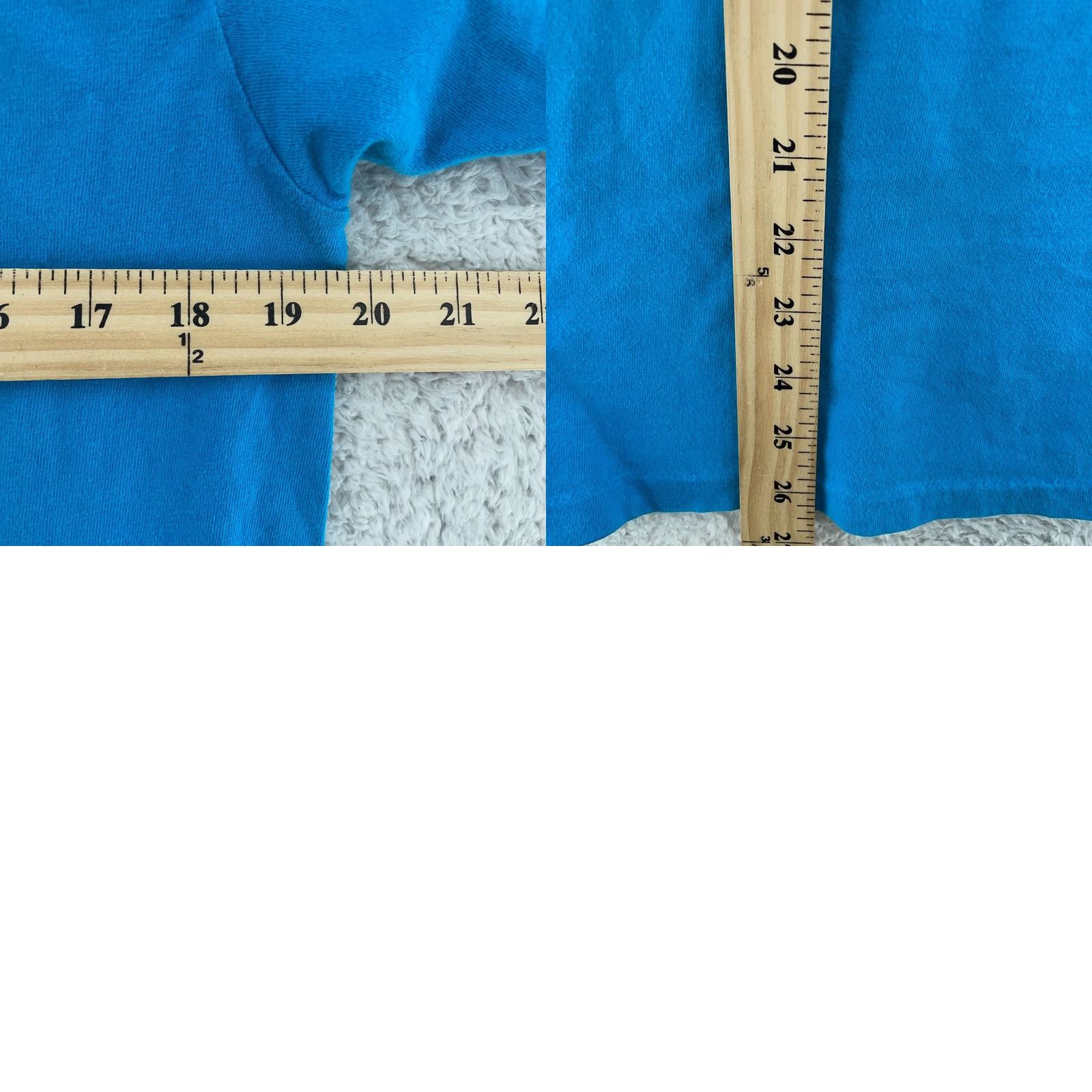 Hanes VINTAGE Hanes Beefy T-Shirt Mens M Blue Cotton Short Sleeve USA Shirt Size US M / EU 48-50 / 2 - 8 Thumbnail