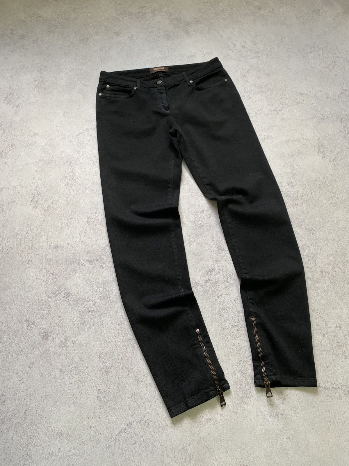 Roberto Cavalli Women’s Avant Garde Roberto Cavalli Denim Pants Size 42 Size 28" / US 6 / IT 42 - 3 Thumbnail