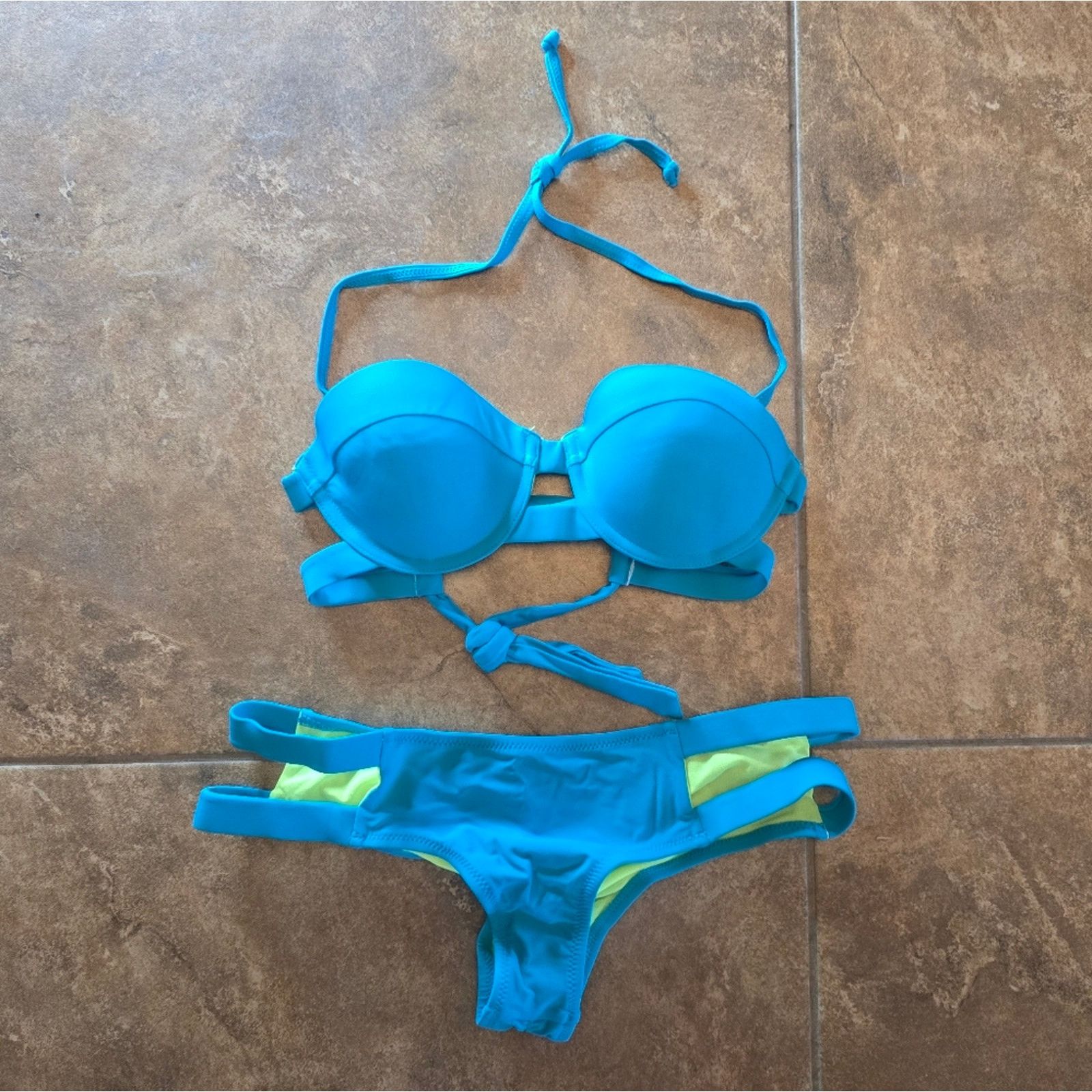 Other Teal Wave | FYS | Anguilla Bikini Set Size ONE SIZE - 3 Thumbnail