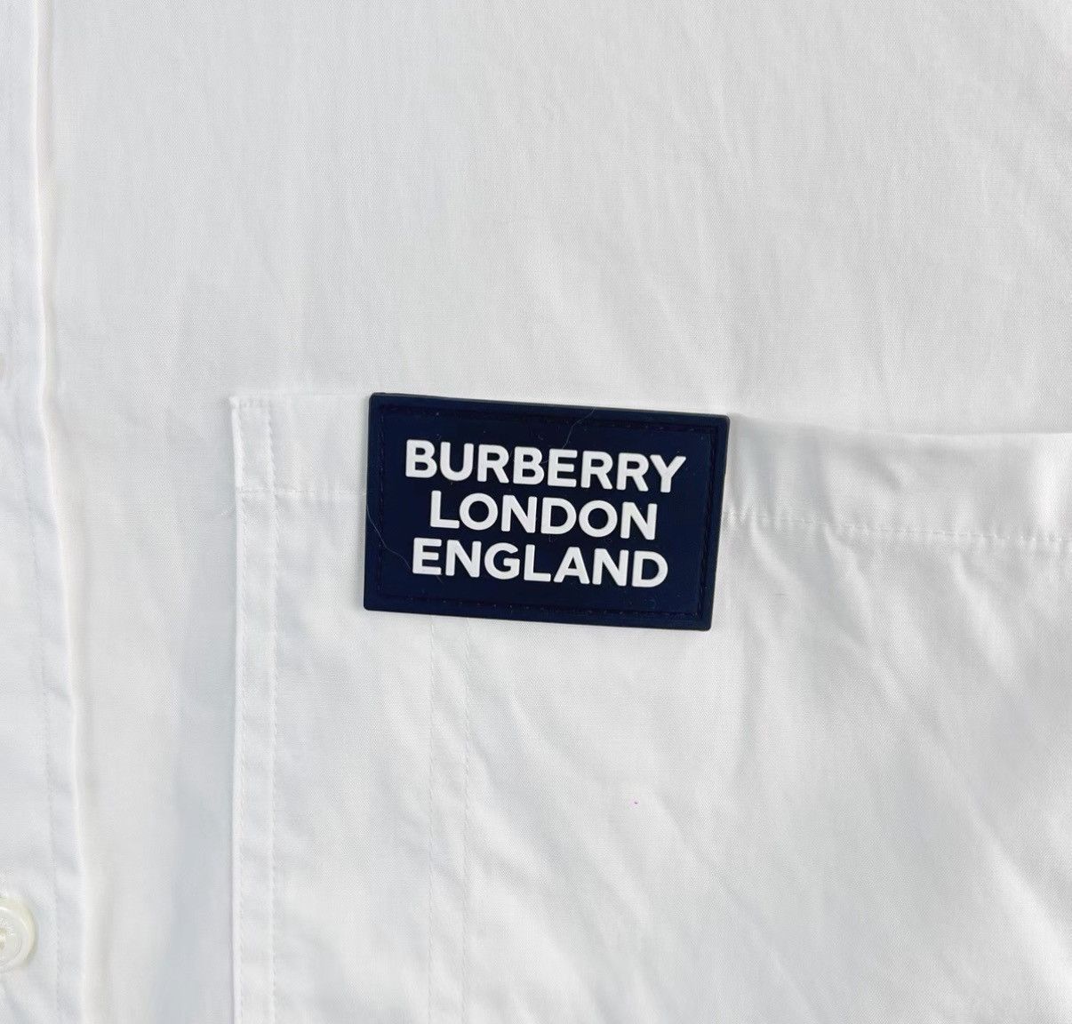 Burberry Burberry Logo Patch Single-Breasted Long Sleeve Shirt K12 Size US M / EU 48-50 / 2 - 6 Thumbnail