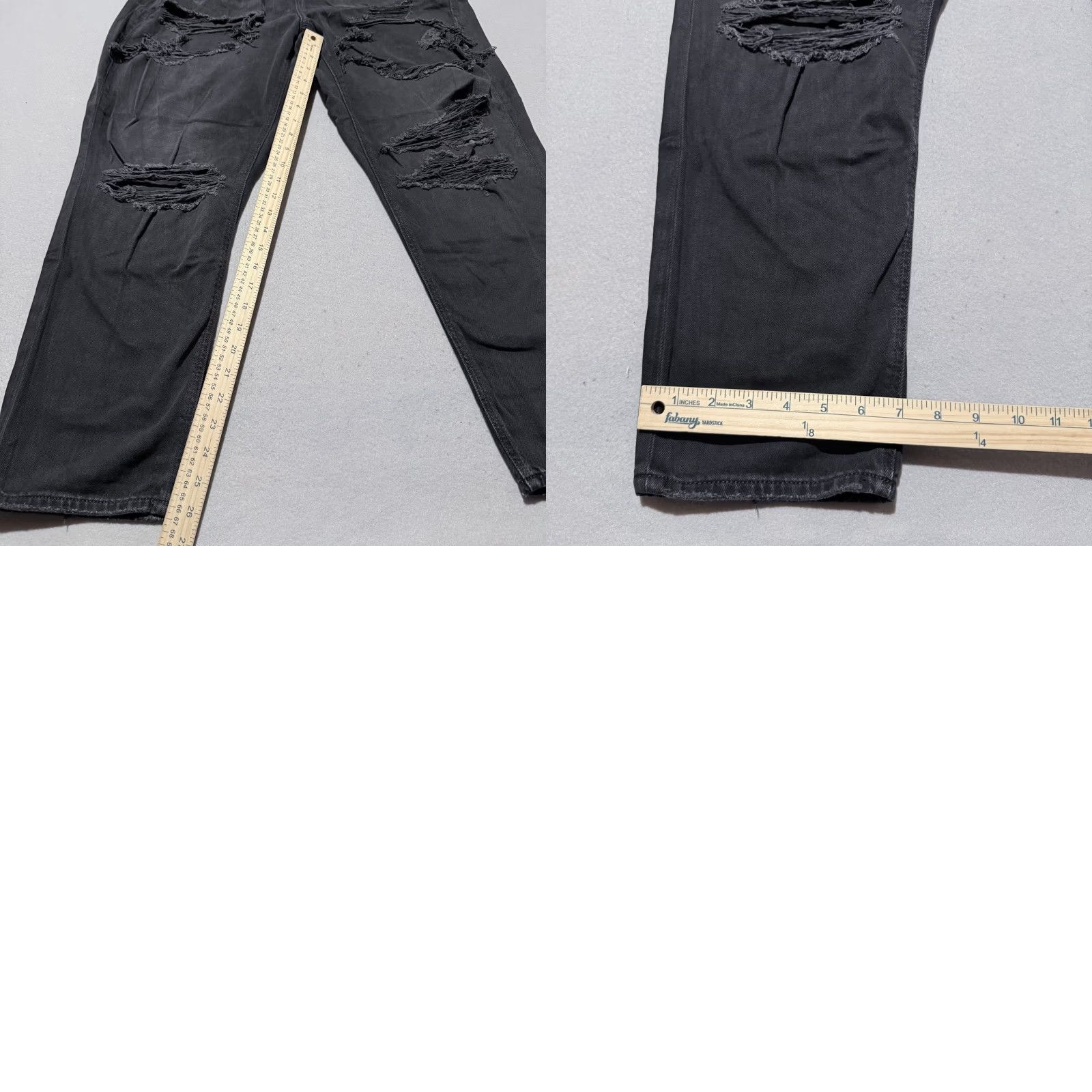 American Eagle Outfitters American Eagle Mom Jeans Jeans Women Black Distressed High Rise 16 Medium Look Bohemian Retro 90s Womens Size 38" / US 16 / IT 52 - 9 Thumbnail