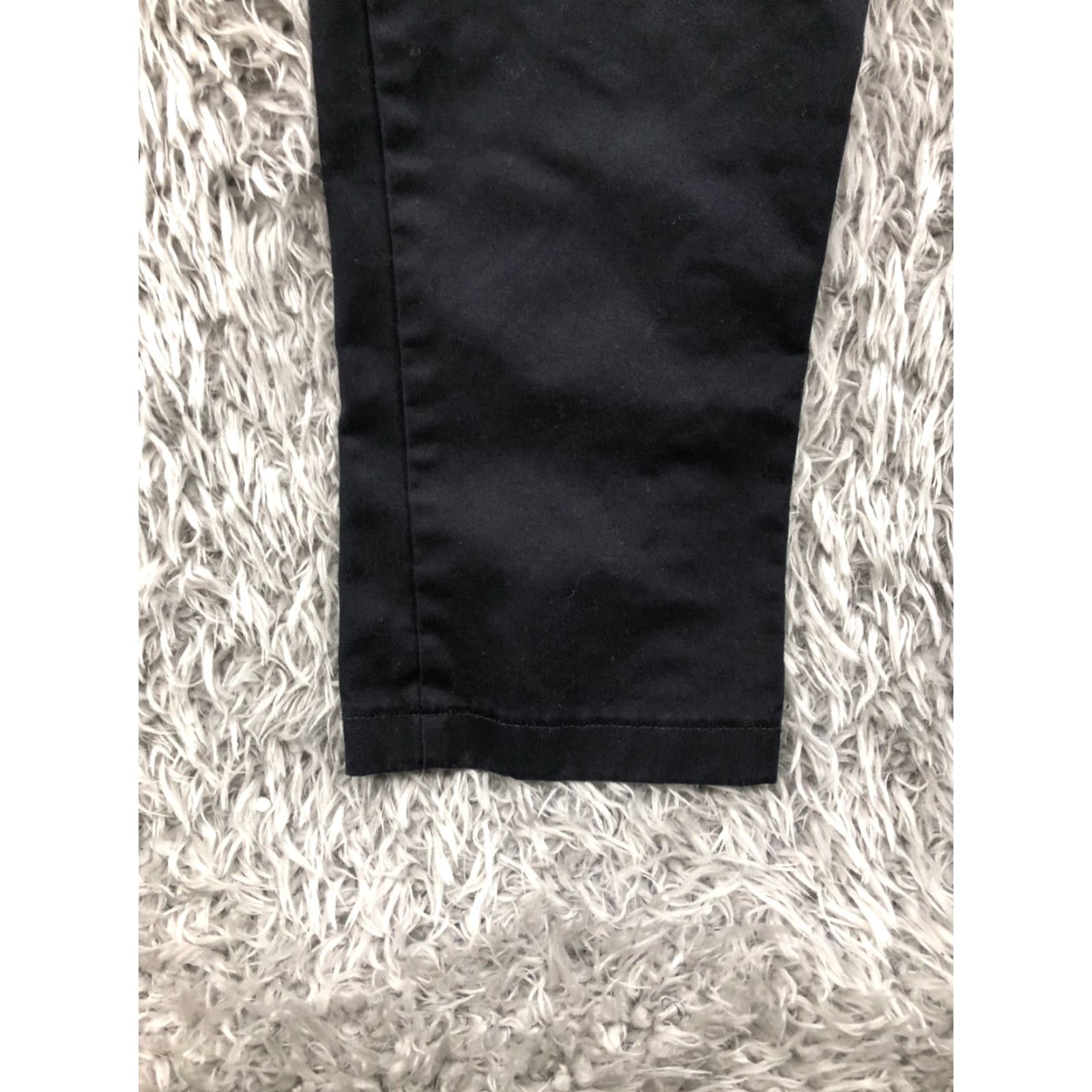 Lands' End Lands' End Chino Pants Womens 12P Petite Dark Wash Black/Blue Stretch Size 34" / US 12 / IT 48 - 7 Thumbnail