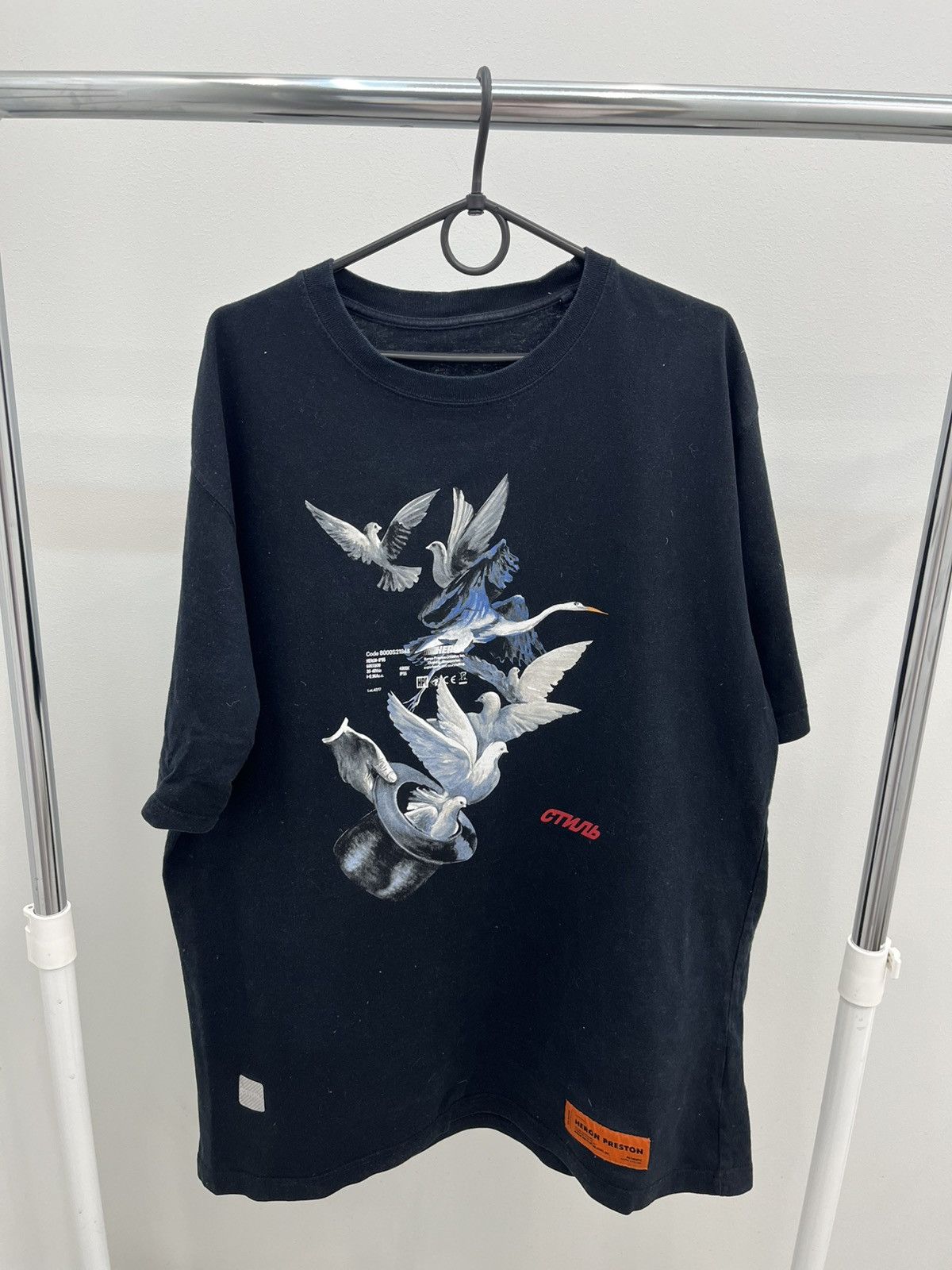 Heron Preston Heron Preston Dover Magician Code Tee T-shirt Size US L / EU 52-54 / 3 - 3 Thumbnail