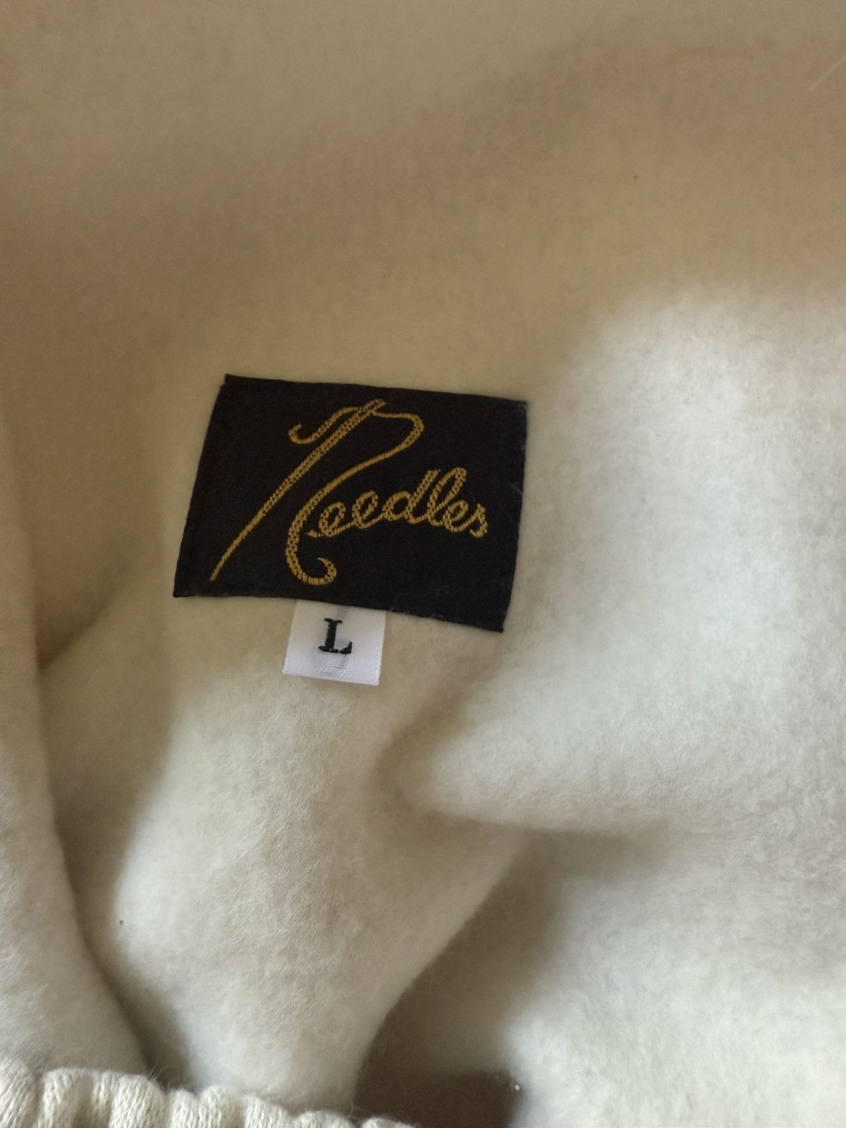 HIDDEN × Needles Hidden x Needles Butterfly Logo Sweatpants Oatmeal Beige L Size US 36 / EU 52 - 4 Thumbnail