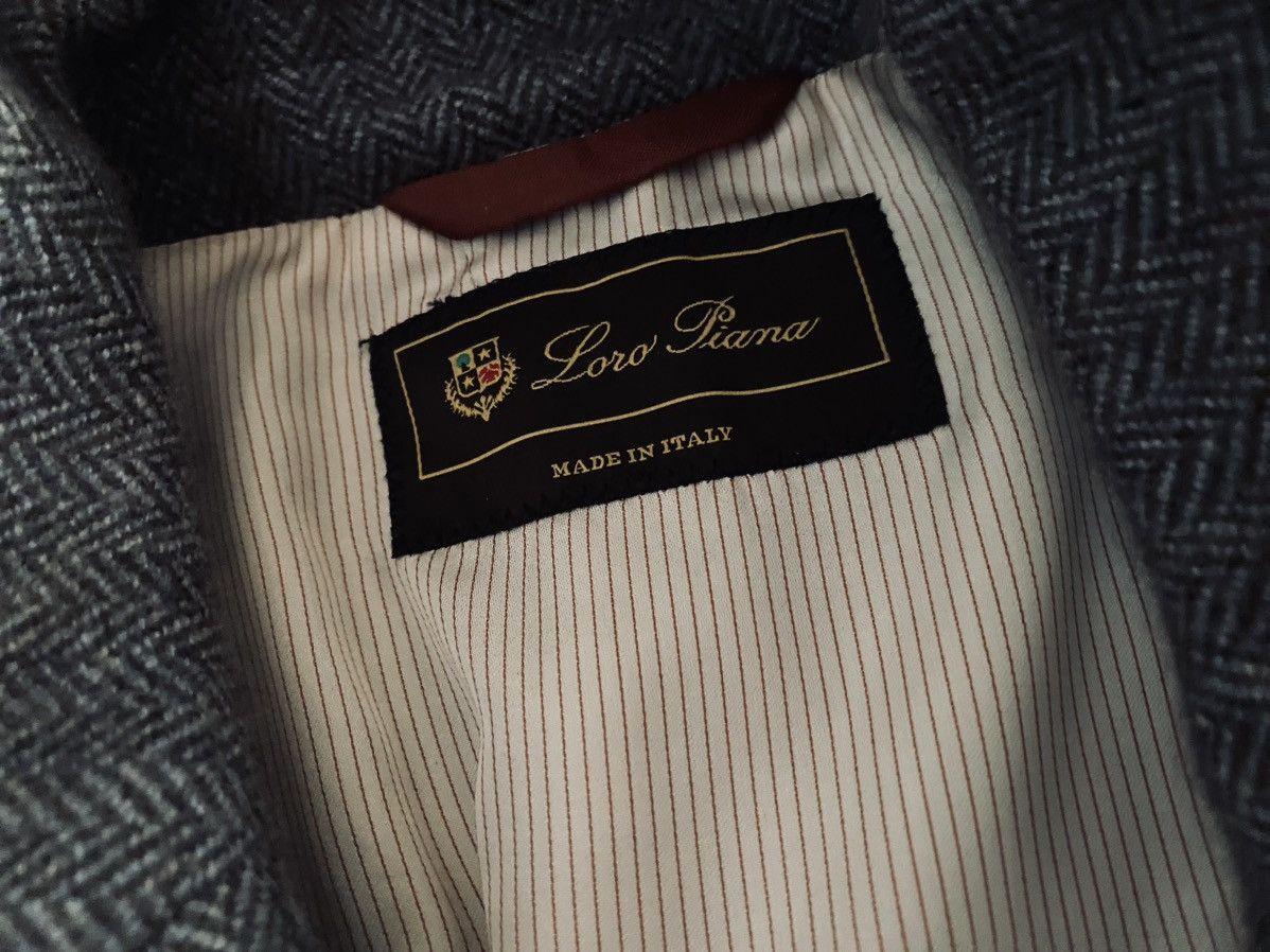Loro Piana Loro Piana 🇮🇹 Herringbone Cashmere Goatskin Madrid Jkt 56 NEW Size US XL / EU 56 / 4 - 2 Thumbnail