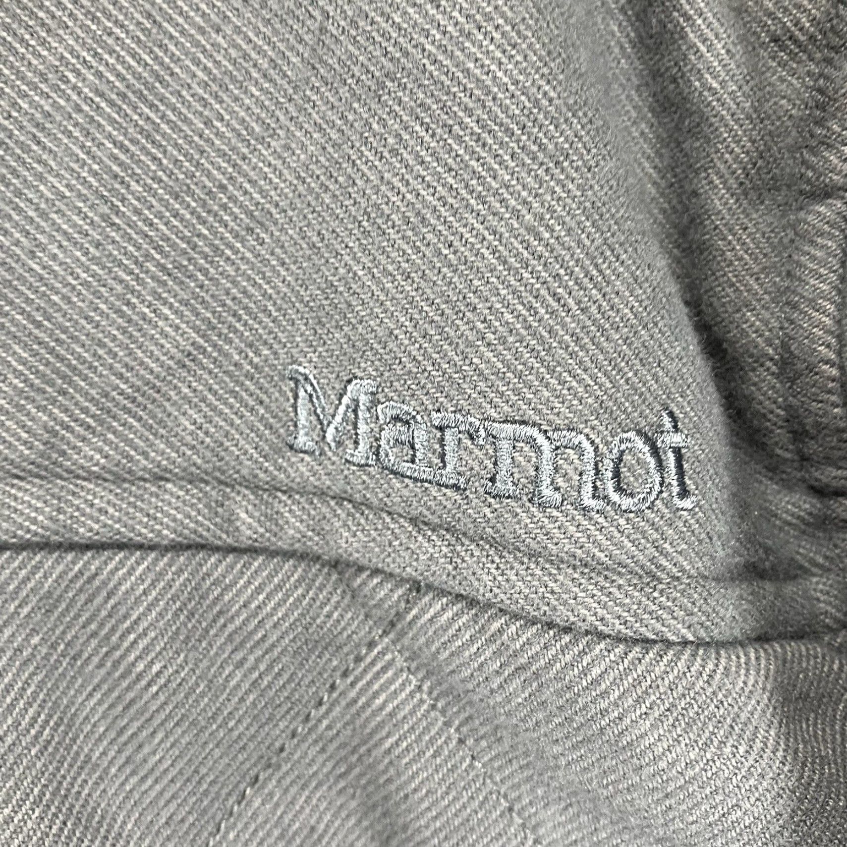 Marmot Marmot Mens Hoodie Large Full Zip Quilt Lined Light Blue Snap Button Size US L / EU 52-54 / 3 - 4 Thumbnail