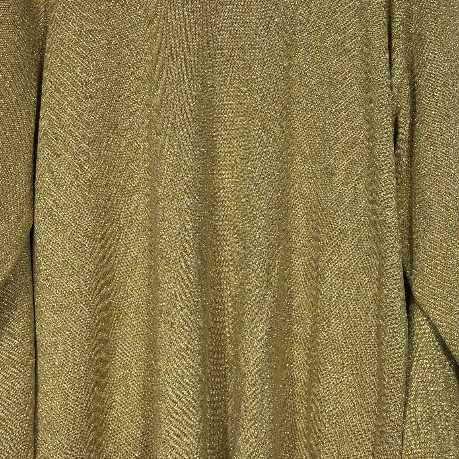 Other Laura Scott Women's Gold Shimmer Sweater - Size 1X Size XL / US 12-14 / IT 48-50 - 2 Thumbnail