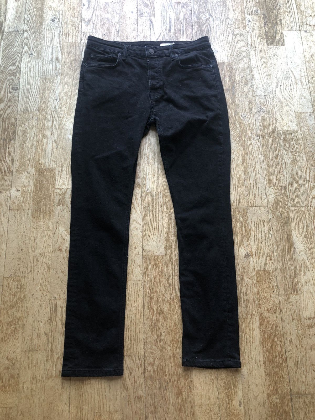 Allsaints ALLSAINTS JOEY TYPE SKINNY BLACK DENIM PANTS Size US 34 / EU 50 - 1 Thumbnail