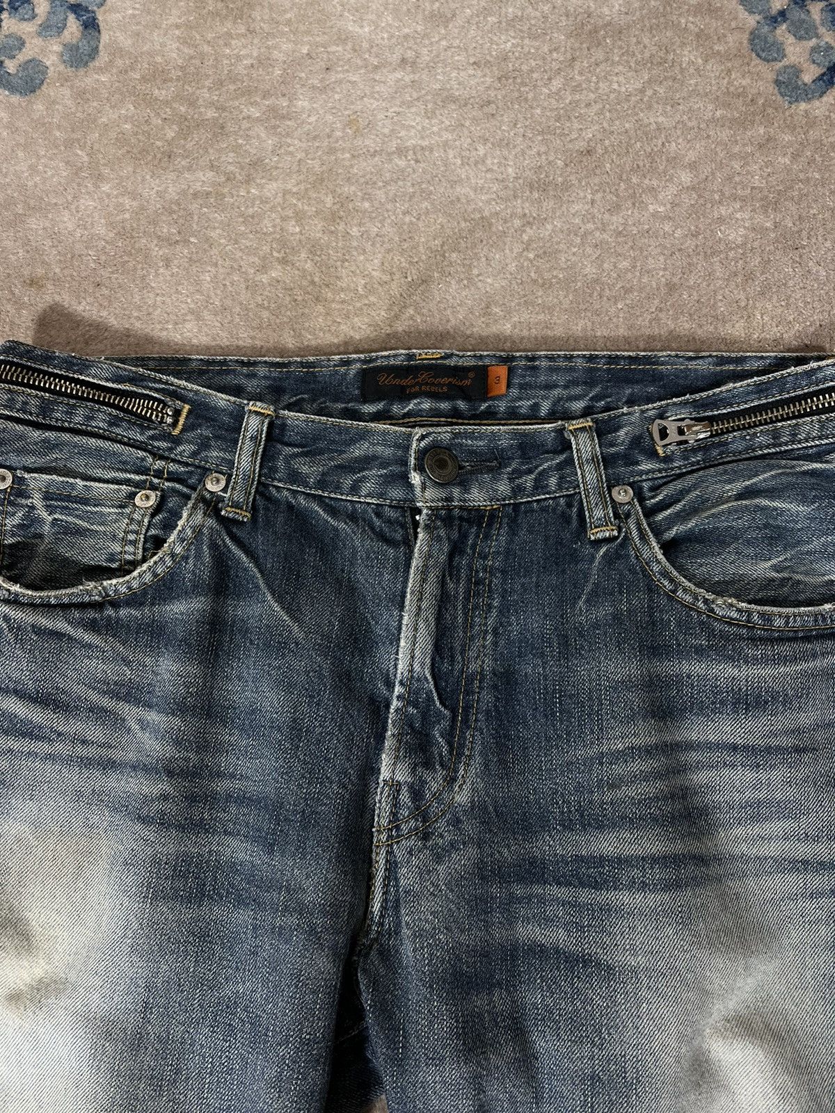 Undercover Undercover Undercoverism SS07 Chaos Purple Fade Denim Jeans Size US 32 / EU 48 - 3 Thumbnail