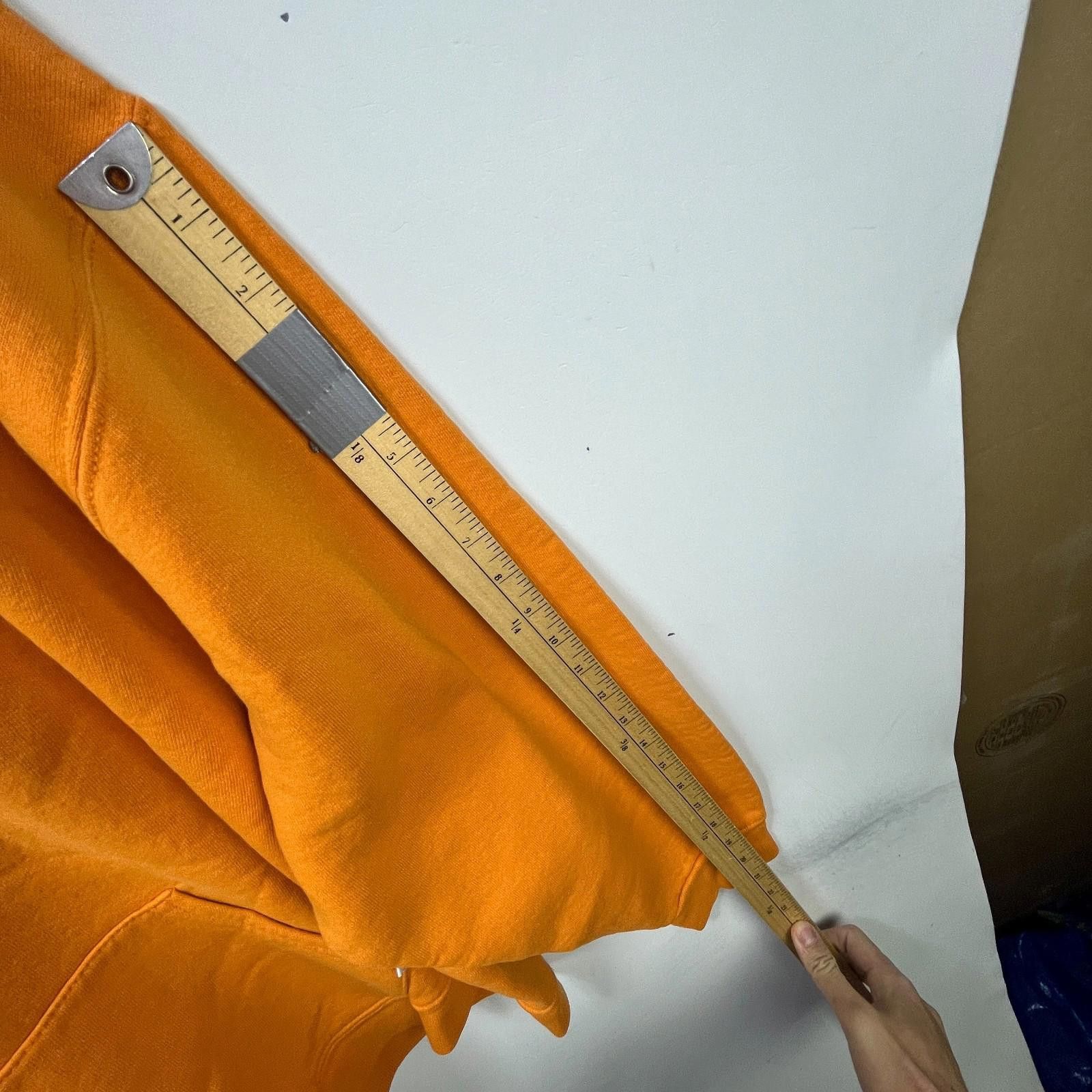Russell Athletic Vintage Russell Athletic Blank Orange Hoodie XL Y2K Size US XL / EU 56 / 4 - 8 Thumbnail