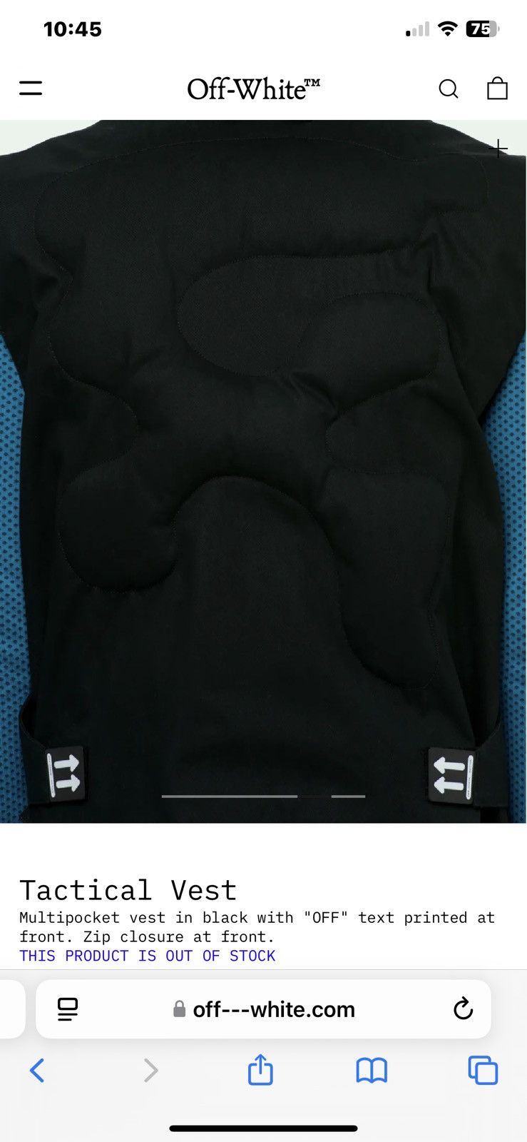 Off-White Off-White Virgil Abloh Tactical Vest Size US M / EU 48-50 / 2 - 14 Thumbnail