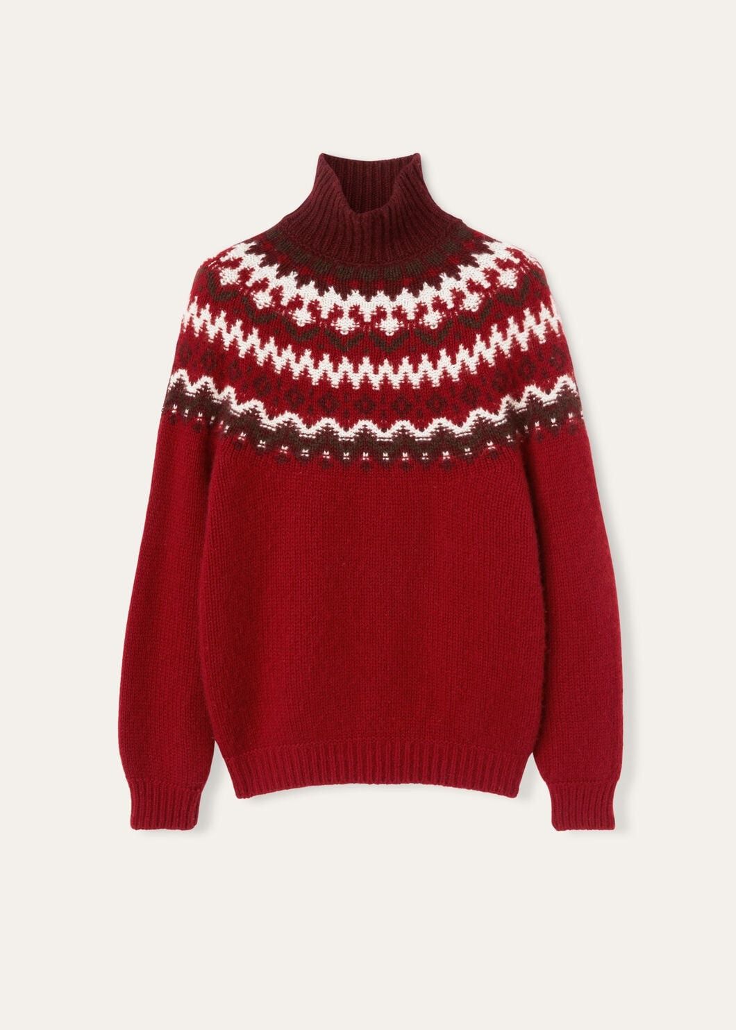 Loro Piana o1w1db10825 FAO5135 Alpe Pile Turtleneck Sweater in Red Size XS / US 0-2 / IT 36-38 - 1 Thumbnail
