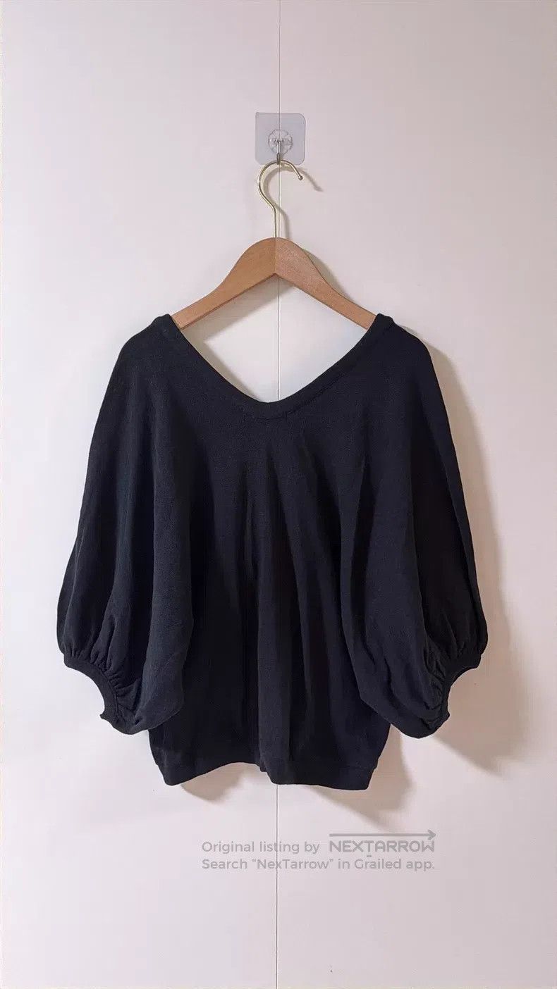 Yohji Yamamoto Yohji Yamamoto size 3 Black Bat Sleeve Cardigan shirt Size L / US 10 / IT 46 - 3 Thumbnail