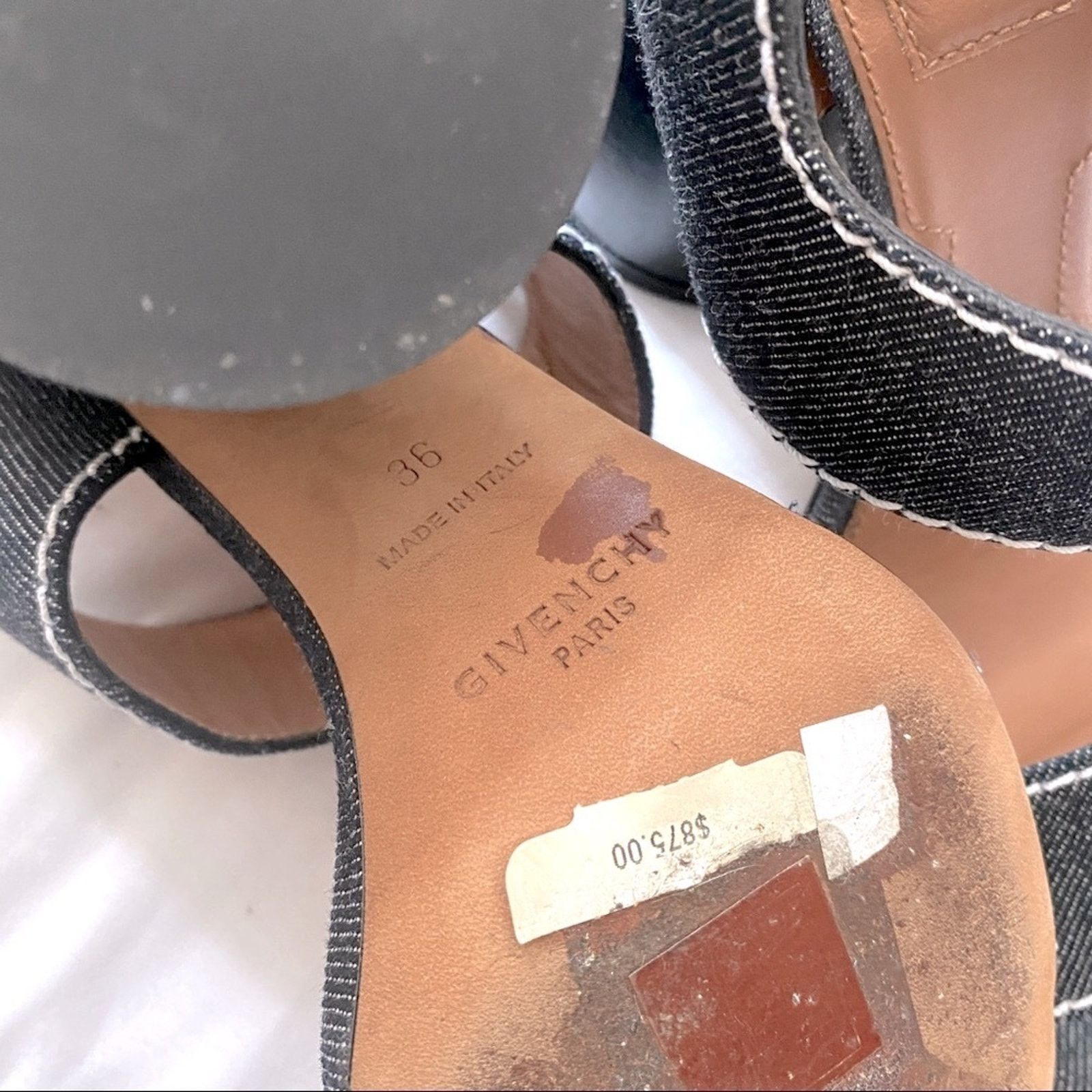 Givenchy RARE GIVENCHY Denim Blue Sandal Star Block Heels | Sz. 36 Size US 5.5 / IT 35.5 - 6 Thumbnail