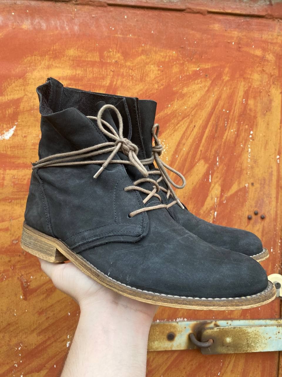 If Six Was Nine × Japanese Brand Vintage As 98 Guidi style Faded Biker High Boots Size US 6 / EU 39 - 1 Thumbnail