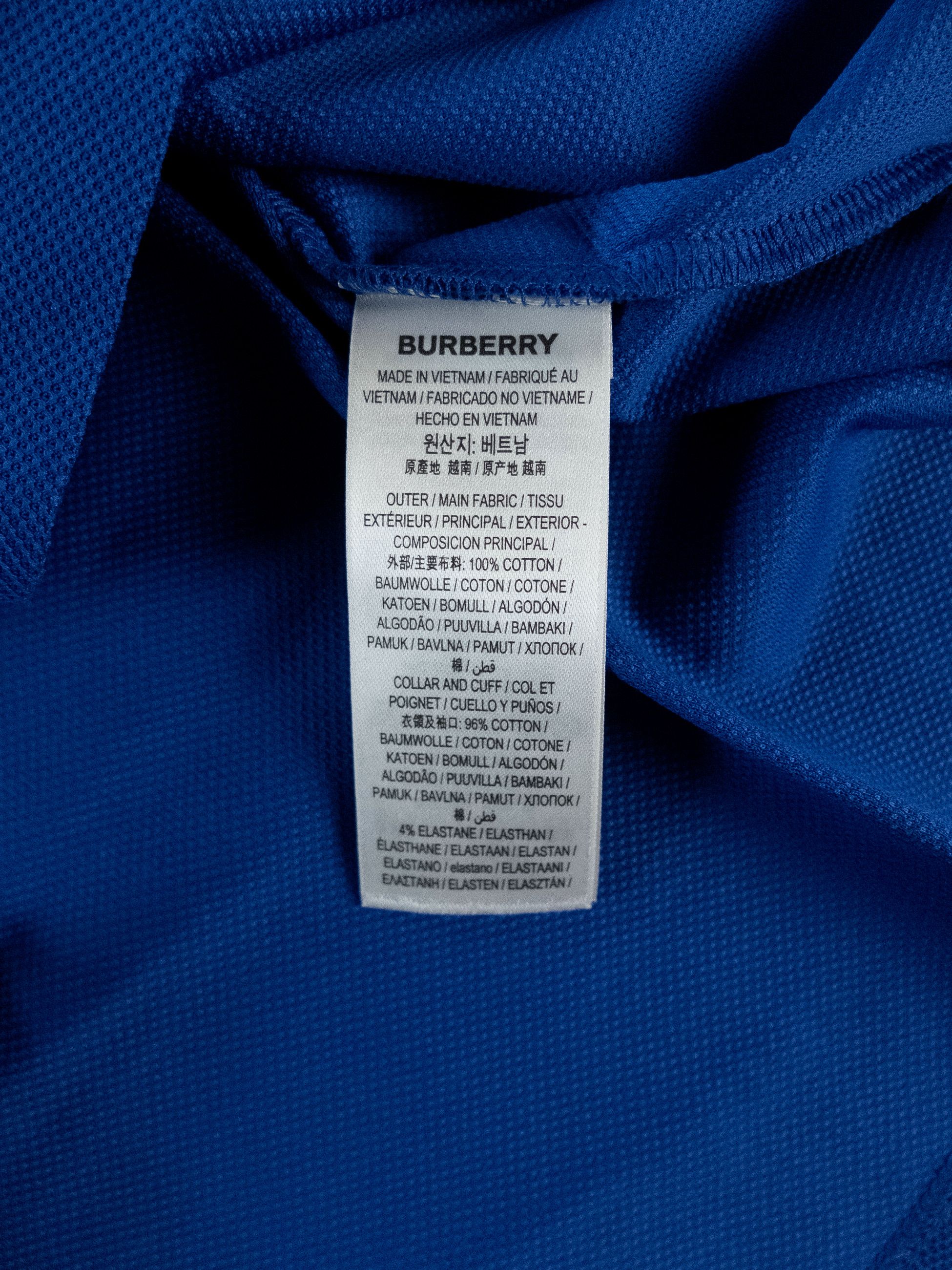 Burberry BURBERRY Hartford dark ocean blue polo shirt XL q Size US XL / EU 56 / 4 - 6 Thumbnail