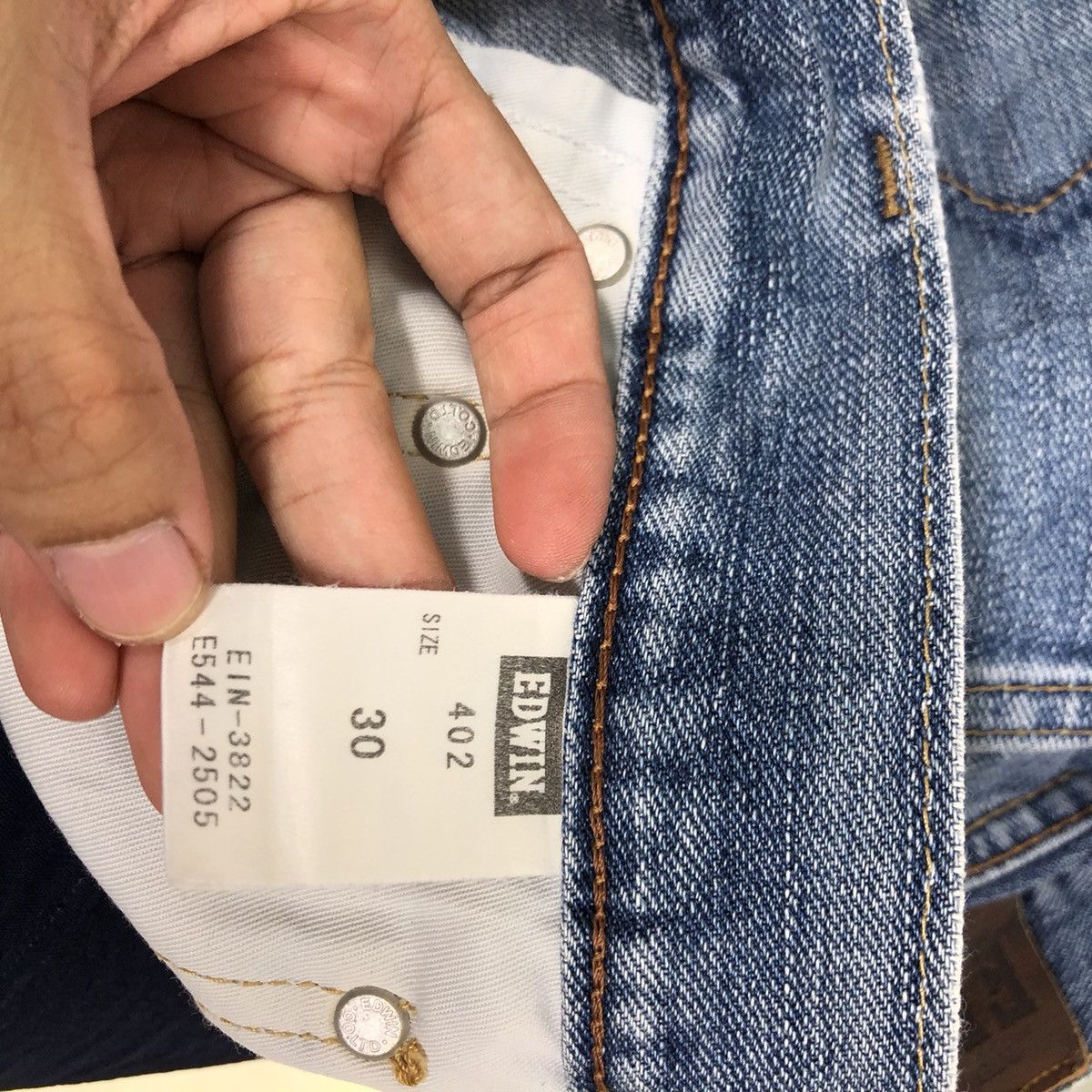 Japanese Brand 🔥90’s VINTAGE DENIM JEANS DISTRESSED DESIGN EDWIN JAPAN Size US 30 / EU 46 - 15 Thumbnail