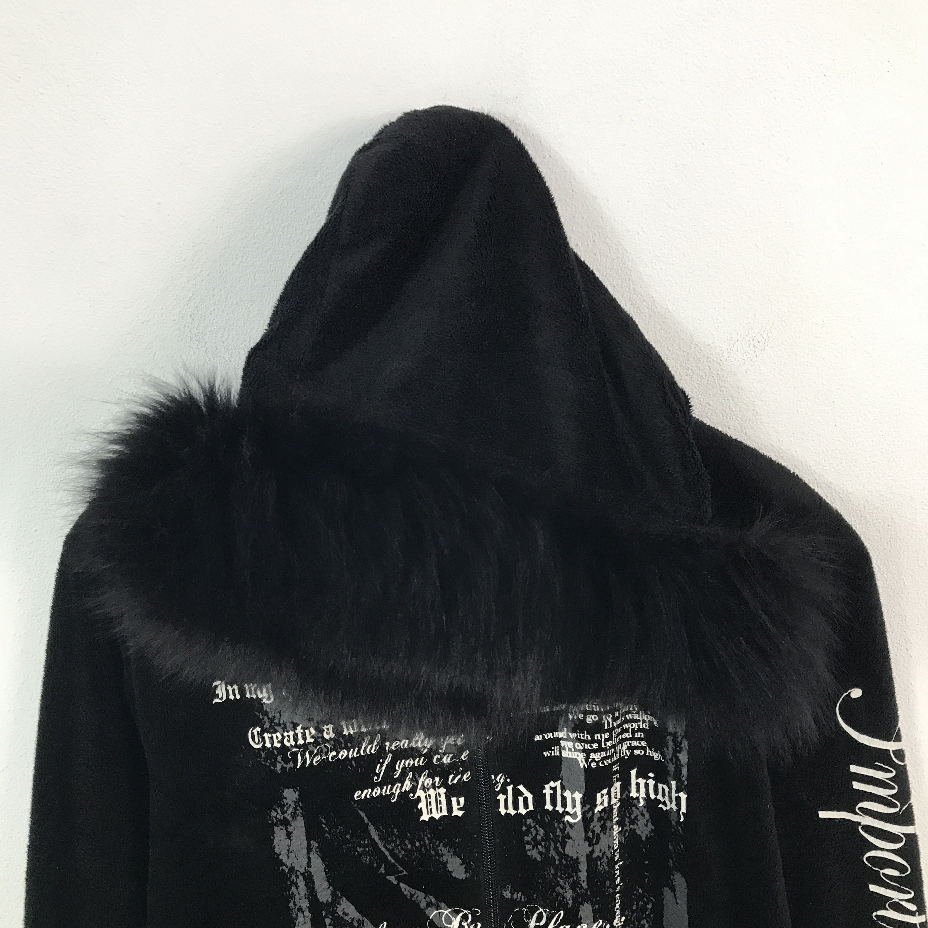 Japanese Brand important pride Punk Fur hoodie jacket Size US M / EU 48-50 / 2 - 2 Thumbnail