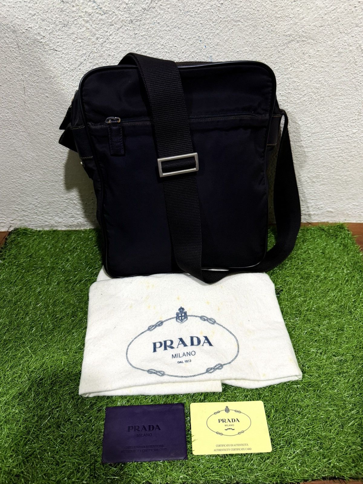 Prada Authentic Prada Tessuto Saffiano shoulder bag Size ONE SIZE - 5 Thumbnail