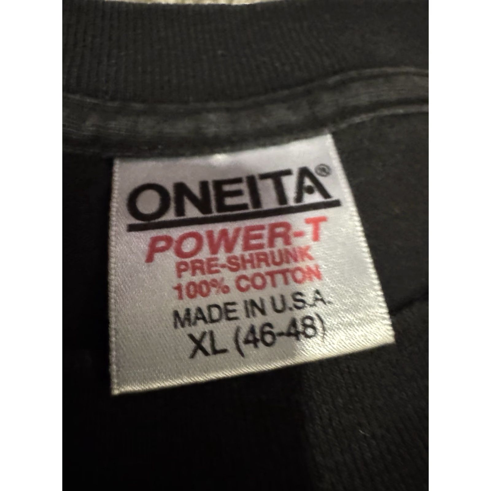 Vintage VINTAGE Oneita T-Shirt 90s Adult XL Black Art Can’t Hurt You Fred Babb Painting Graphic Mens Size US XL / EU 56 / 4 - 4 Thumbnail