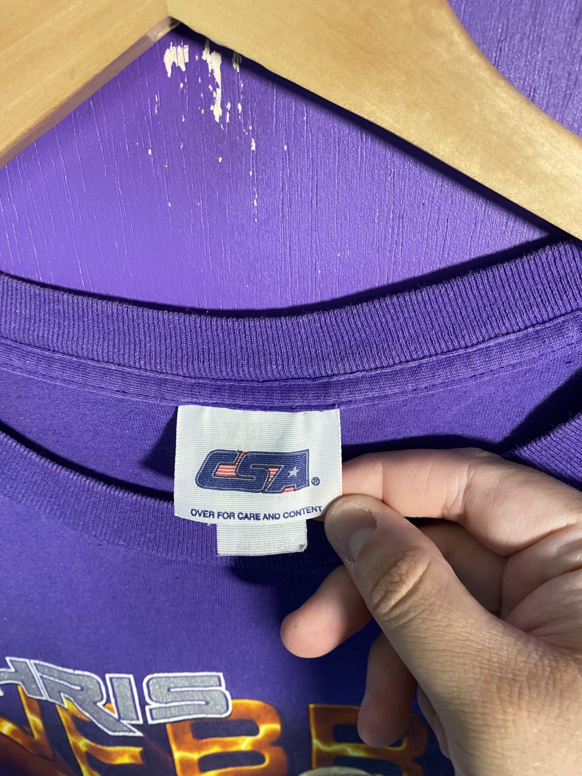 NBA Vintage 90s CSA Sacramento kings Chris Webber player tee Size US XL / EU 56 / 4 - 4 Thumbnail