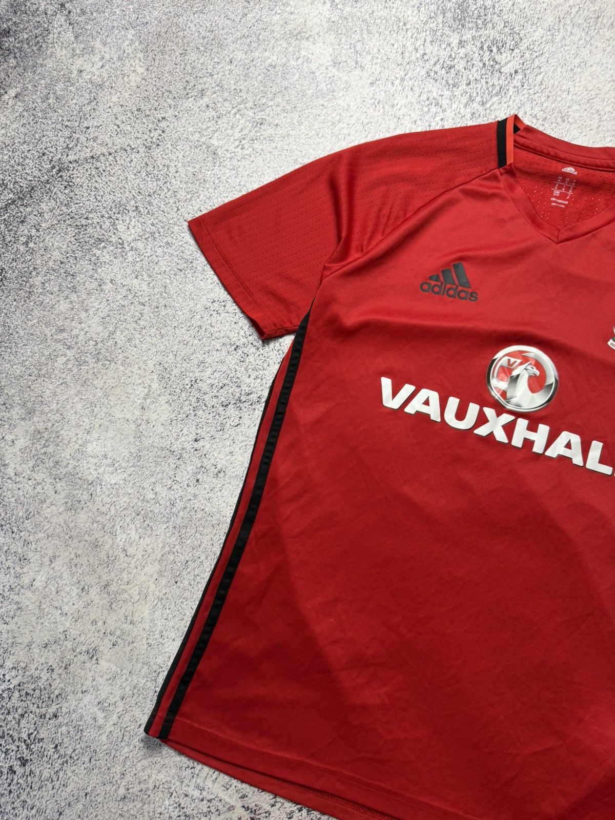 Adidas Wales 2017 training football shirt jersey Adidas Vauxhall Size US M / EU 48-50 / 2 - 3 Thumbnail