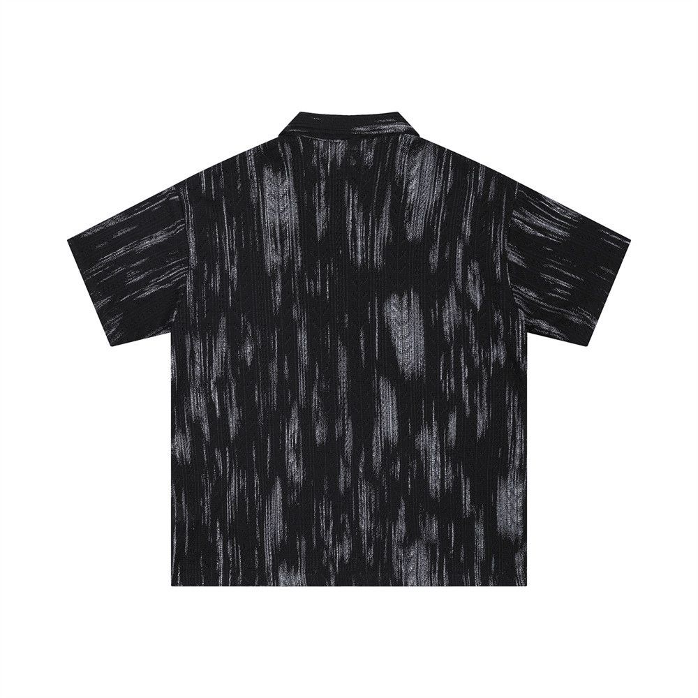 Vintage Men's loose hollow casual ink-splashed tie-dye dirty shirt Size US M / EU 48-50 / 2 - 2 Thumbnail