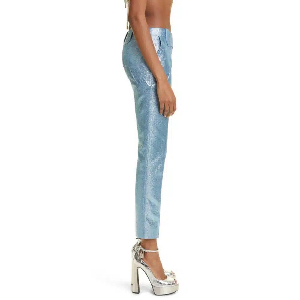 Tom Ford o1loc1c1124 PAW524 Woven Pant in Light Blue Size 26" / US 2 / IT 38 - 3 Thumbnail