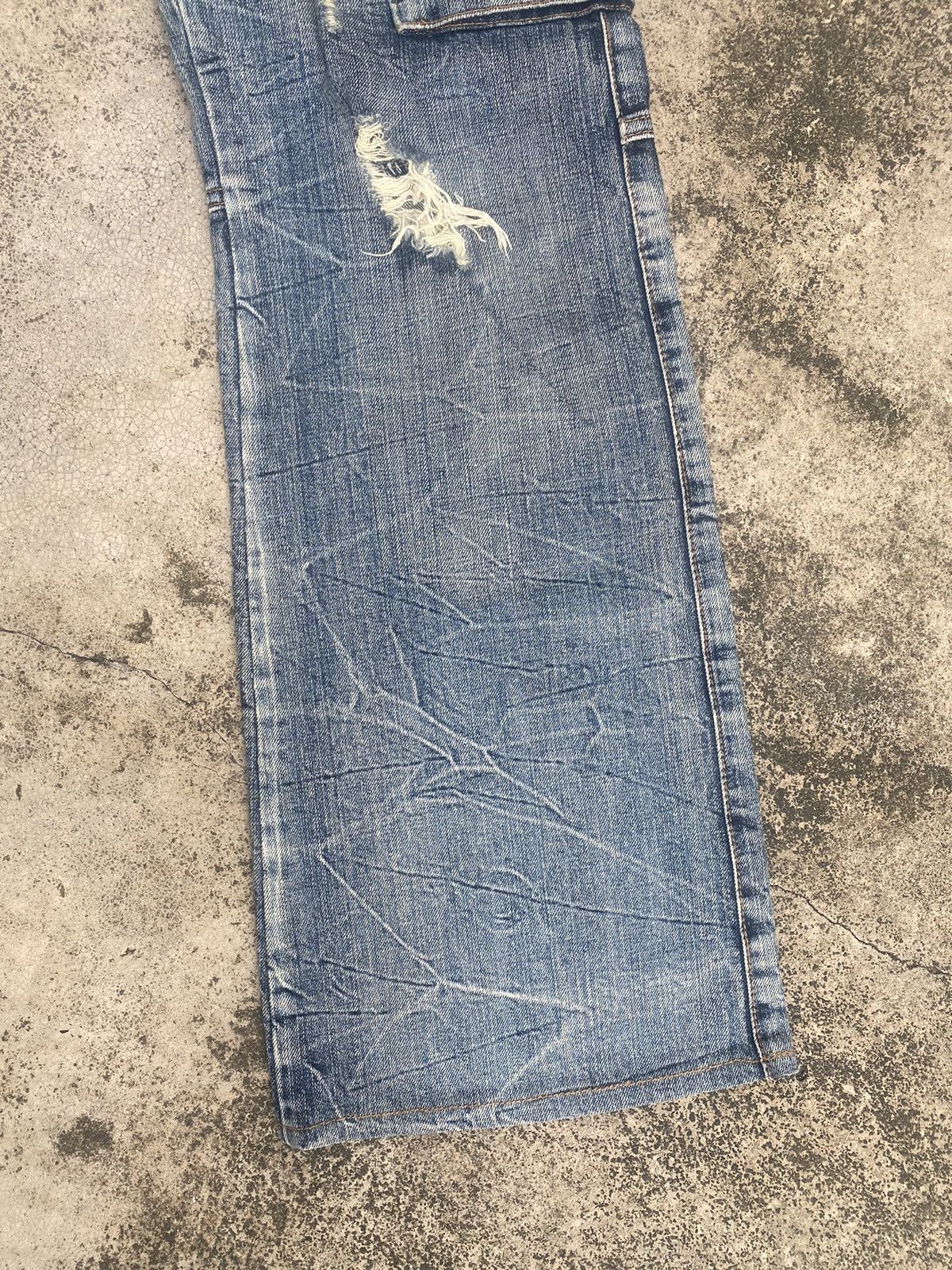 If Six Was Nine × Japanese Brand Flare Jeans Semantic Design Cargo Multipocket Bootcut Size US 33 - 5 Thumbnail