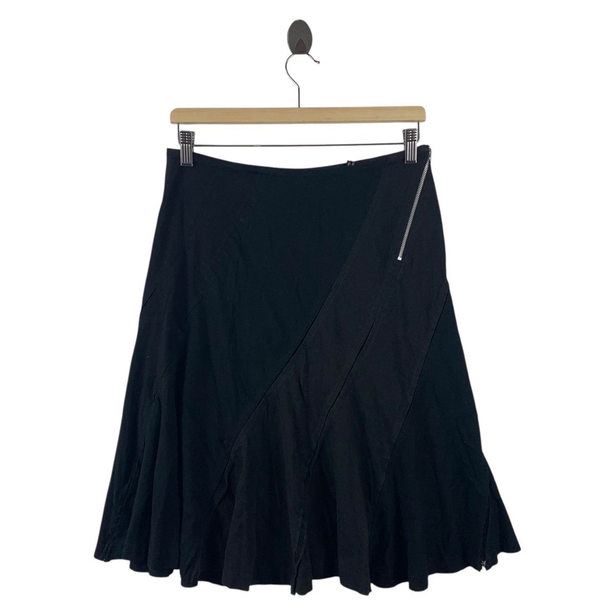 Tricot Comme des Garcons × Vintage Vintage TRICOT Comme des Garçons AD 2005 black skirt Size 30" / US 8 / IT 44 - 1 Thumbnail