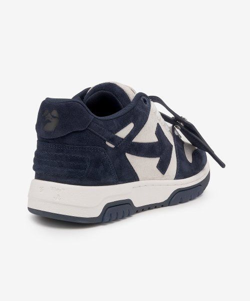 Off-White Out Of Office OOO Sneakers Suede / Navy Blue White Size US 12 / EU 45 - 4 Thumbnail