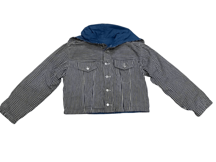 Issey Miyake Achieve 1988 Issey Miyake Hikory Hoodie Flap Jacket Size US S / EU 44-46 / 1 - 4 Thumbnail