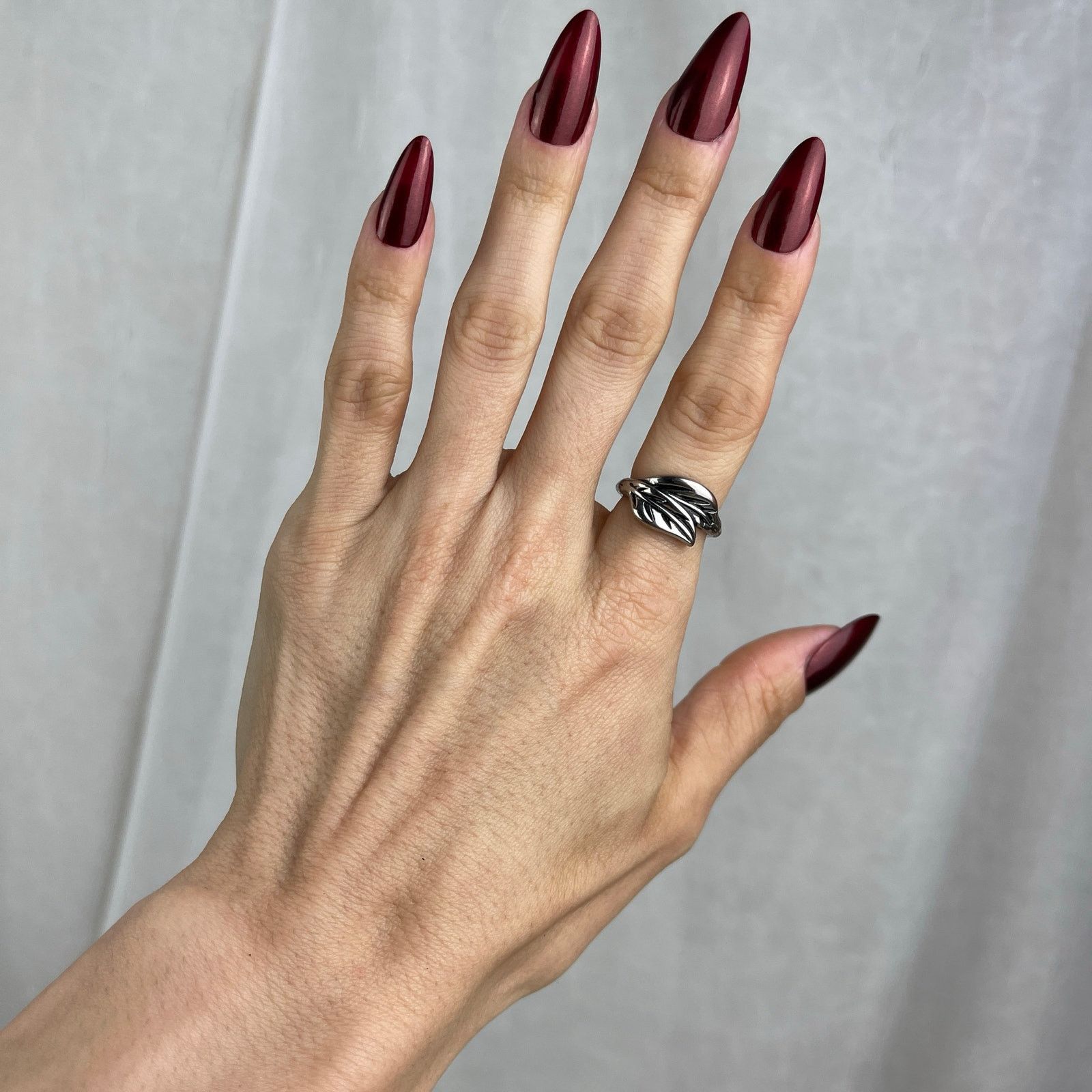 Other Rings Silver Leaves Gold Black Turquoise Howlite 5.5, 6, 6.5 Size ONE SIZE - 14 Thumbnail
