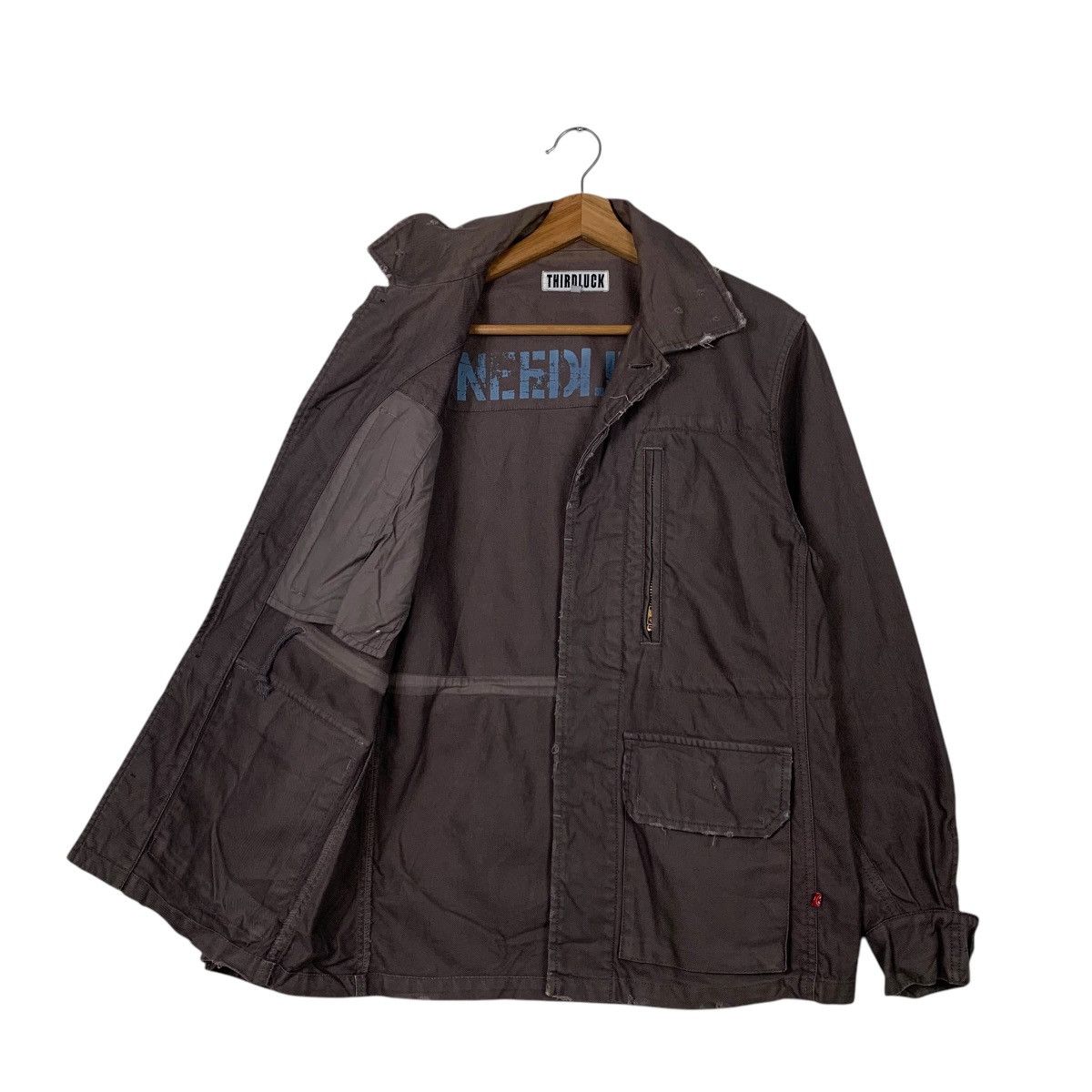 Japanese Brand THIRDLUCK Four Pocket Work Casual Jacket #2089-C91 Size US M / EU 48-50 / 2 - 7 Thumbnail