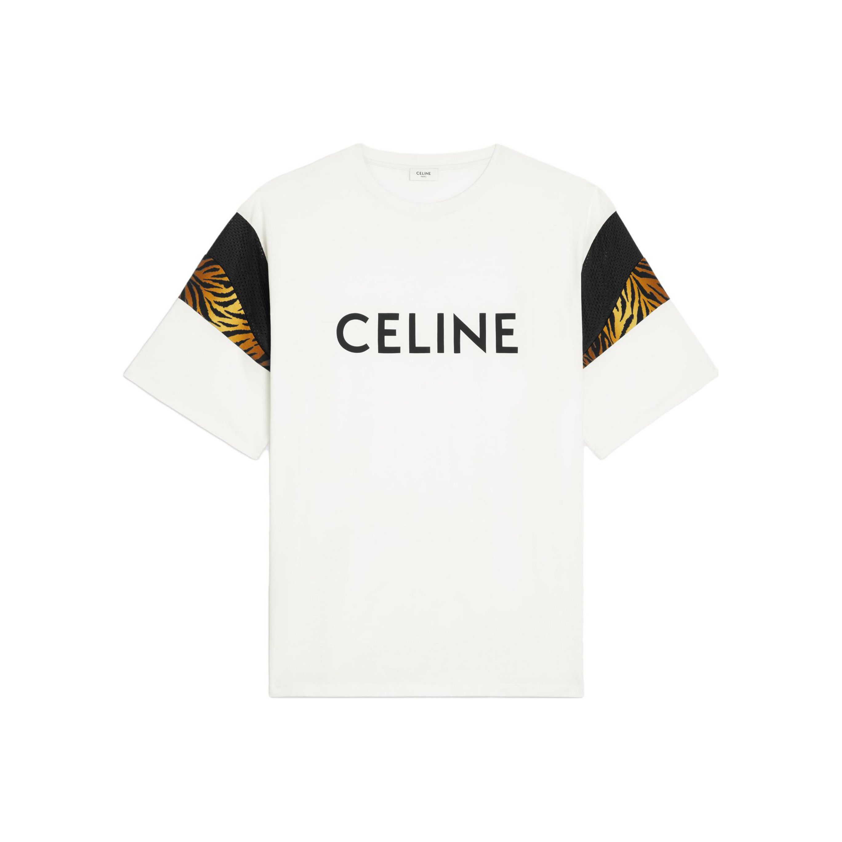 Celine Celine Logo Tiger Print T-Shirt L Size US L / EU 52-54 / 3 - 1 Thumbnail