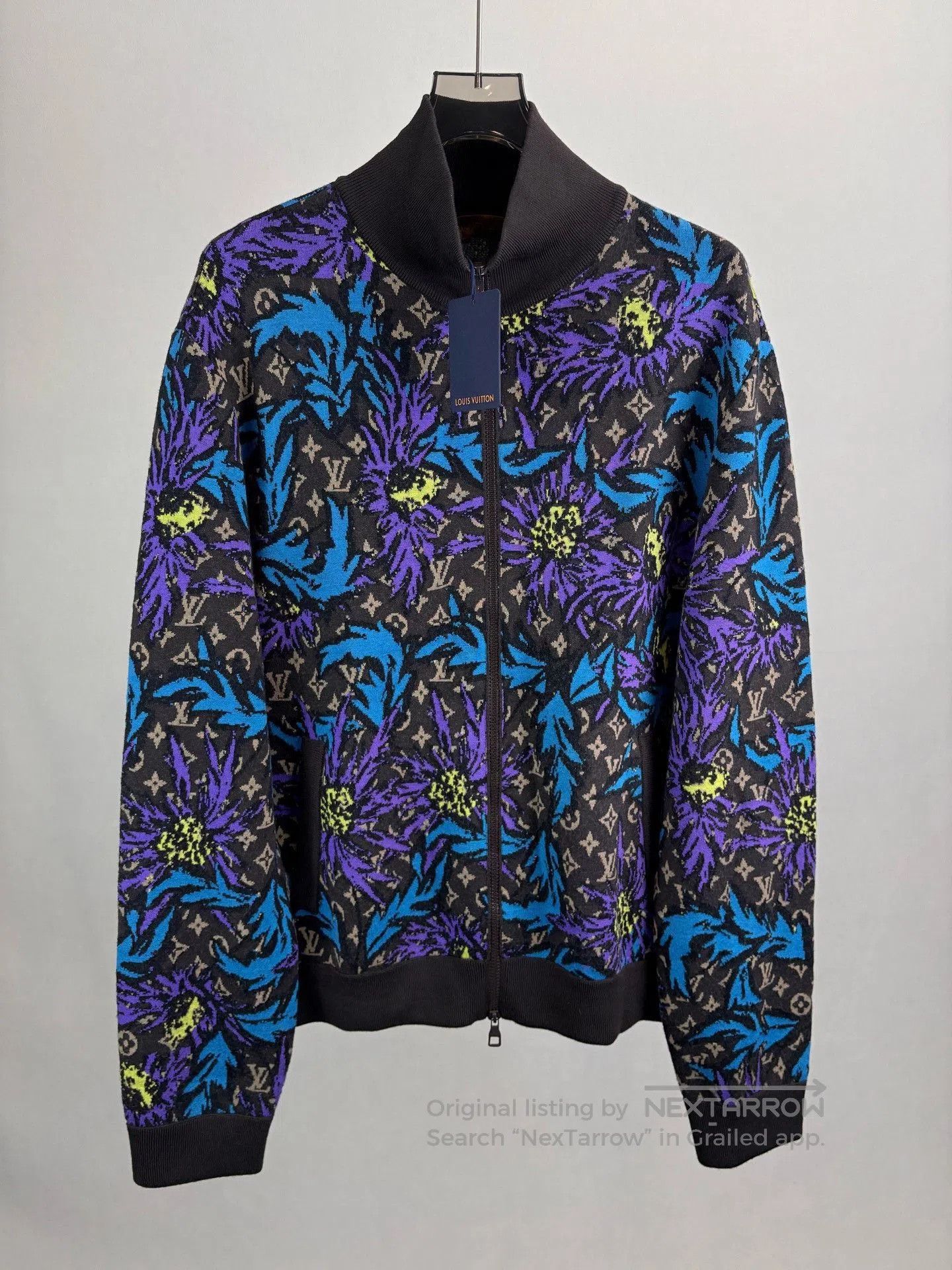 Louis Vuitton Louis Vuitton Floral Logo Zip Jacket. Size XL / US 12-14 / IT 48-50 - 1 Thumbnail