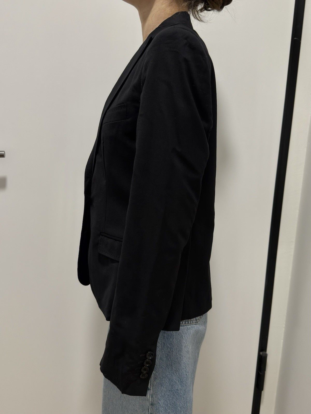 Dolce & Gabbana DDP D&G Dolce & Gabbana Women Fitted Wool Black Jacket Size L / US 10 / IT 46 - 8 Thumbnail