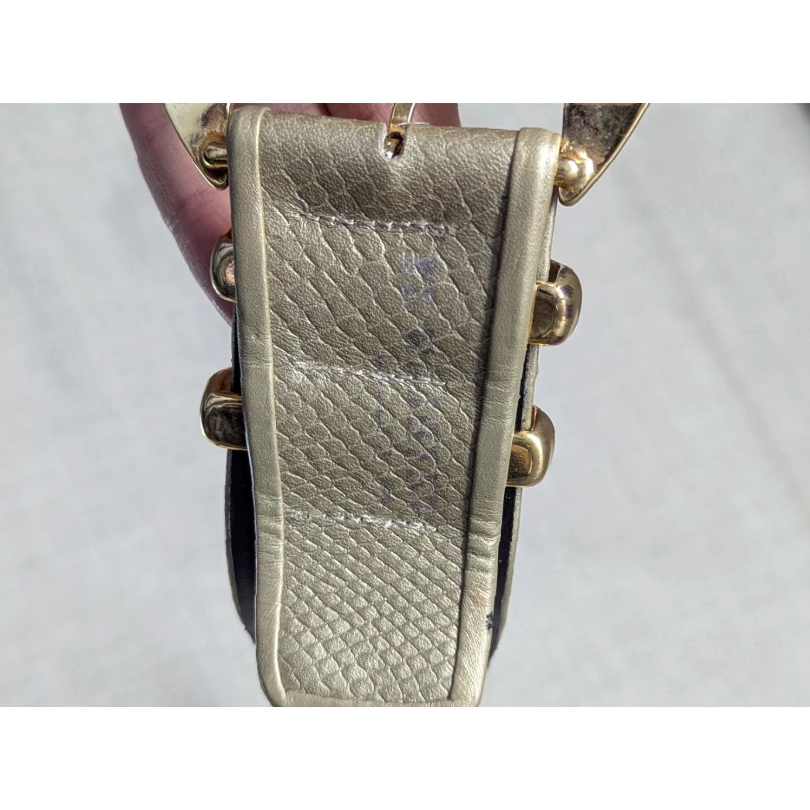Vintage VINTAGE belt St Maarten Women Belt 26 in Golden Rhinestone Glam Hollywood 2" wide 31" length XS/S Size ONE SIZE - 5 Thumbnail