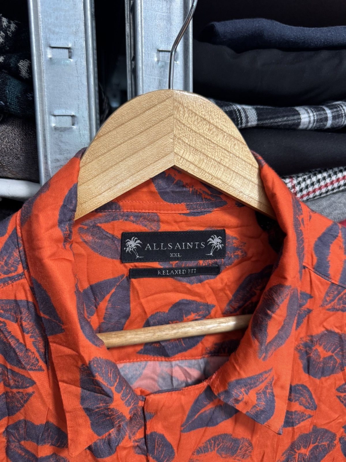 Allsaints Allsaints Hawaiian Kiss Shirt Short Sleeve Relaxed Button Size US XXL / EU 58 / 5 - 6 Thumbnail