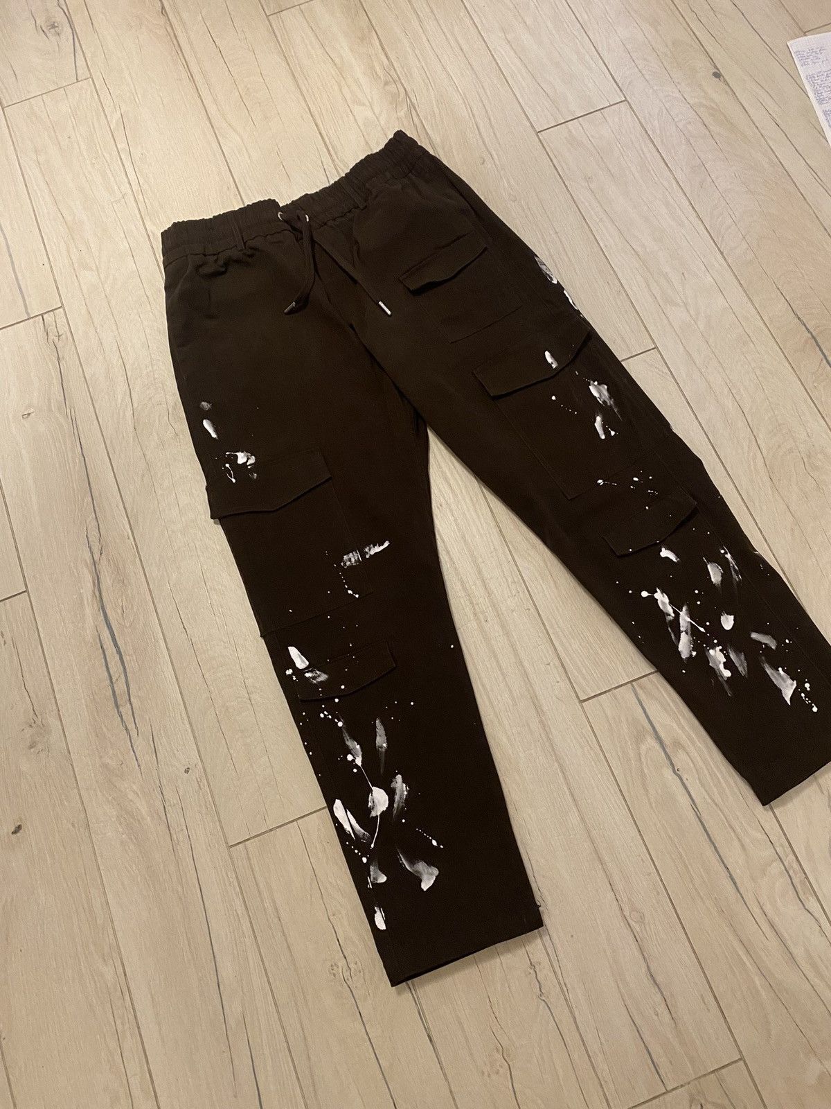 Maniere De Vior Maniere De Vior Handpanited Brown Cargo Pants Size US 32 / EU 48 - 5 Thumbnail