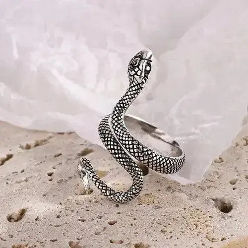 Other Sterling Silver Snake Rings Size ONE SIZE - 3 Thumbnail