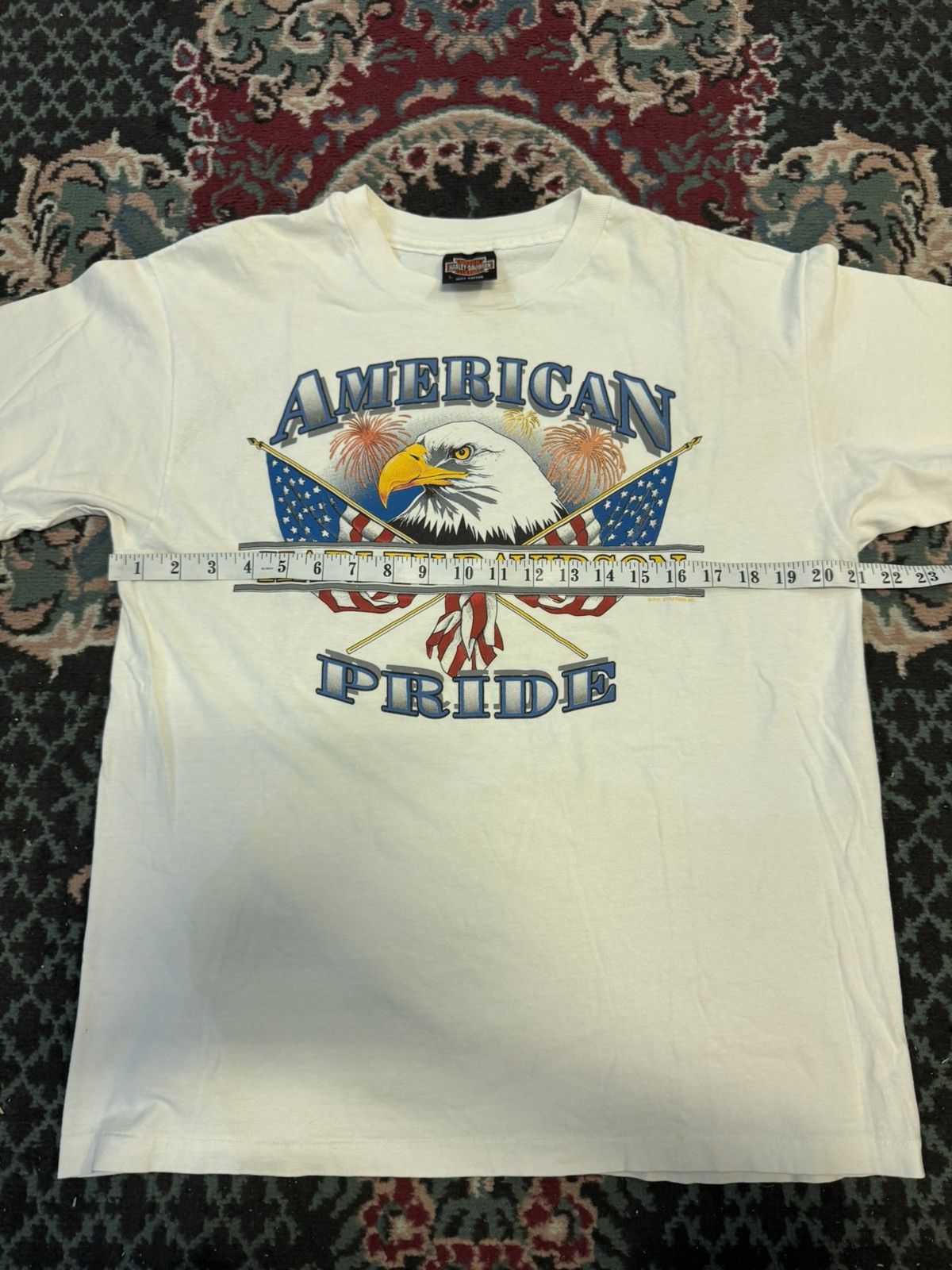 Harley Davidson Vintage 80s 90s Harley Davidson American Pride Los Angeles Size US L / EU 52-54 / 3 - 9 Thumbnail
